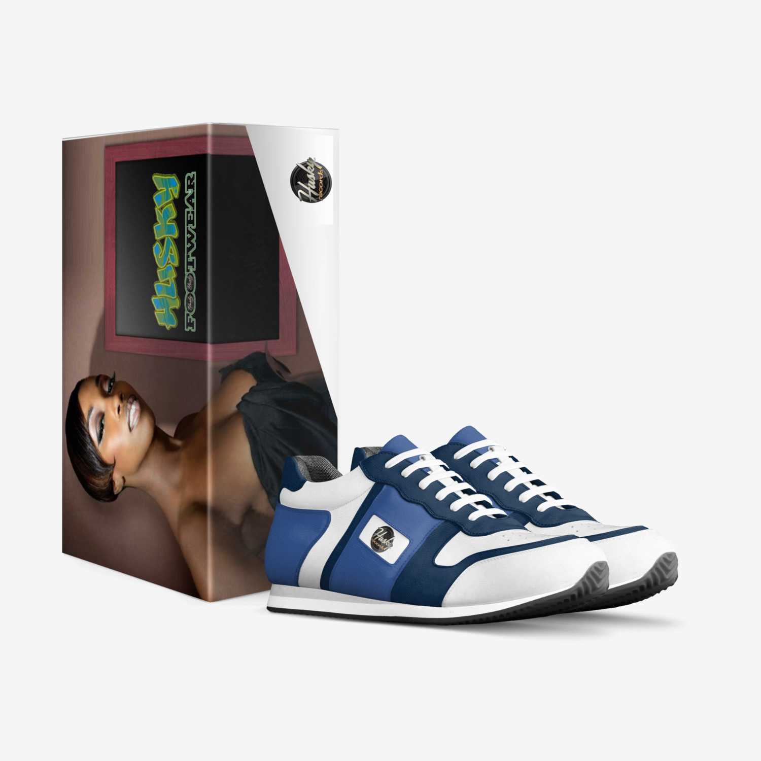 Husky Runnerz -Blu custom made in Italy shoes by Wallace Davis | Box view