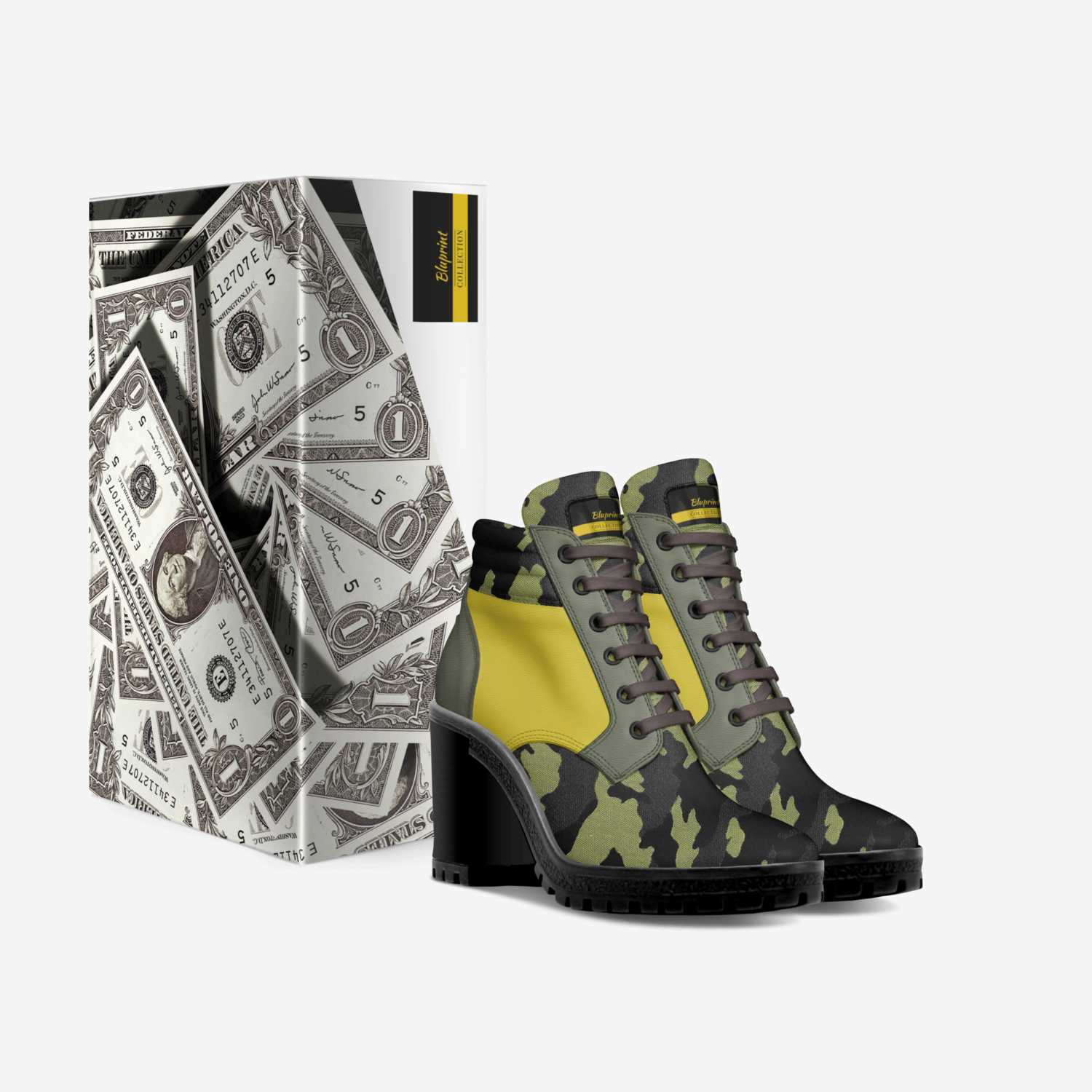 Bluprint custom made in Italy shoes by Keiara Heard | Box view