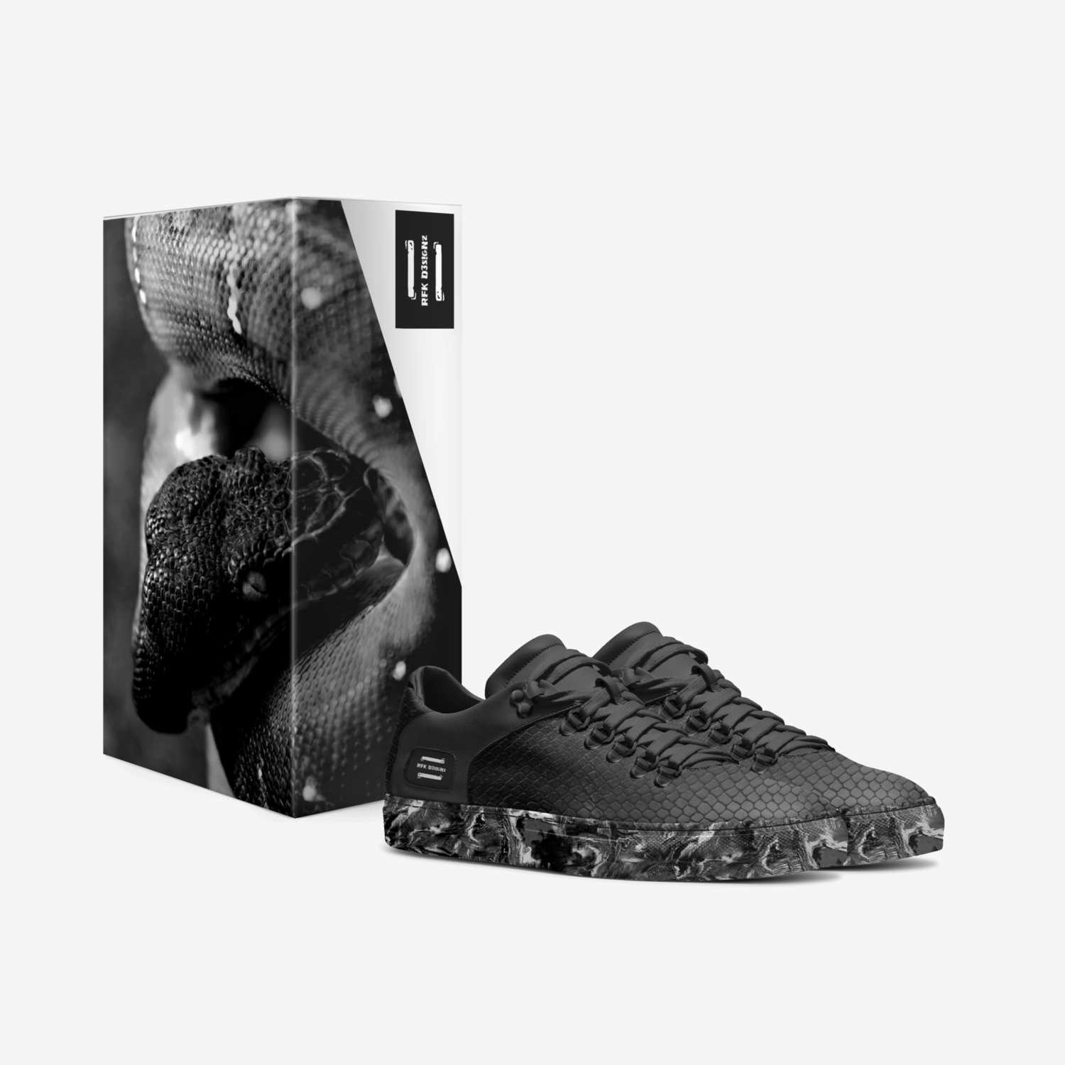 PythOn custom made in Italy shoes by Rudanie Kunst | Box view