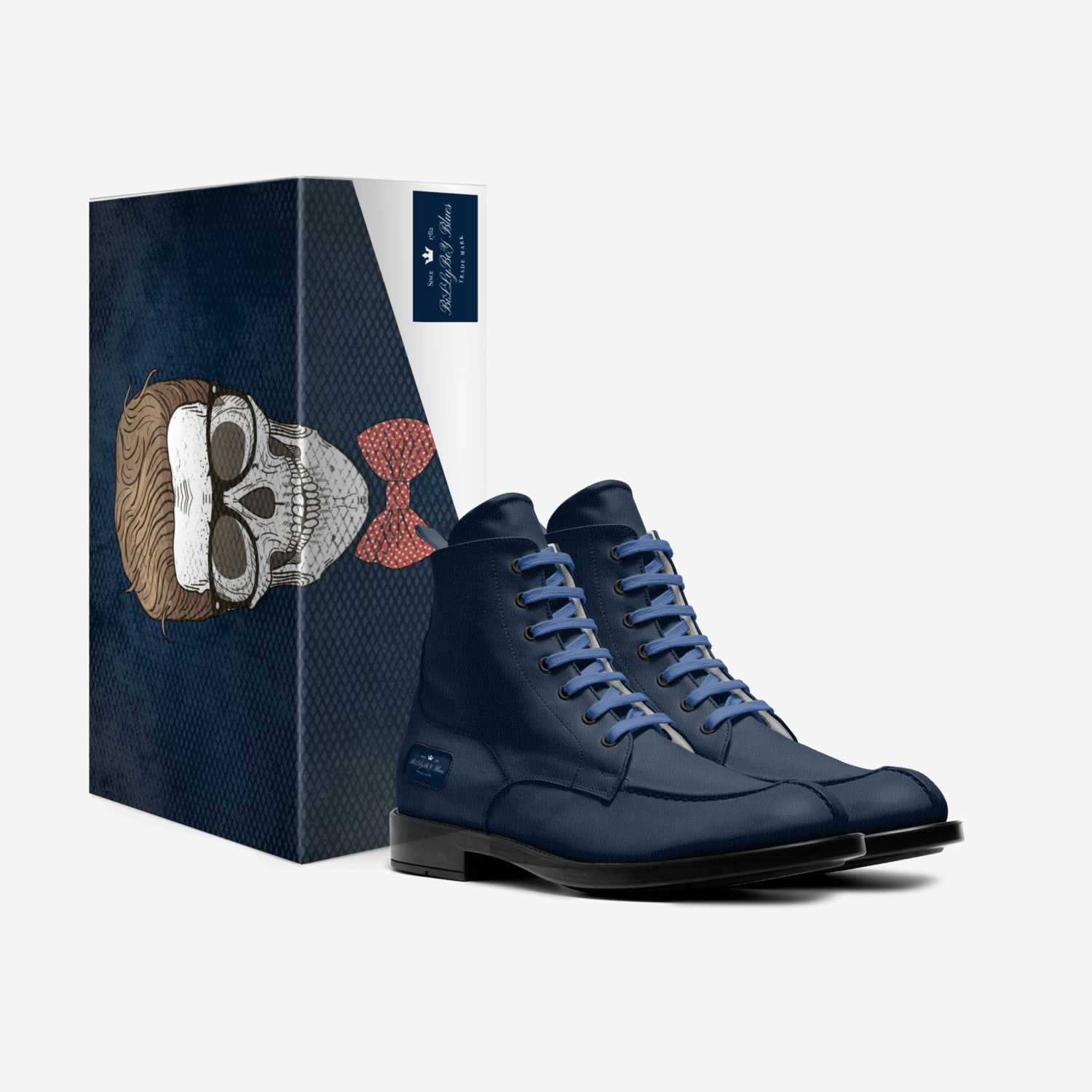 BiLLyBoY Blues custom made in Italy shoes by Bill Porter | Box view