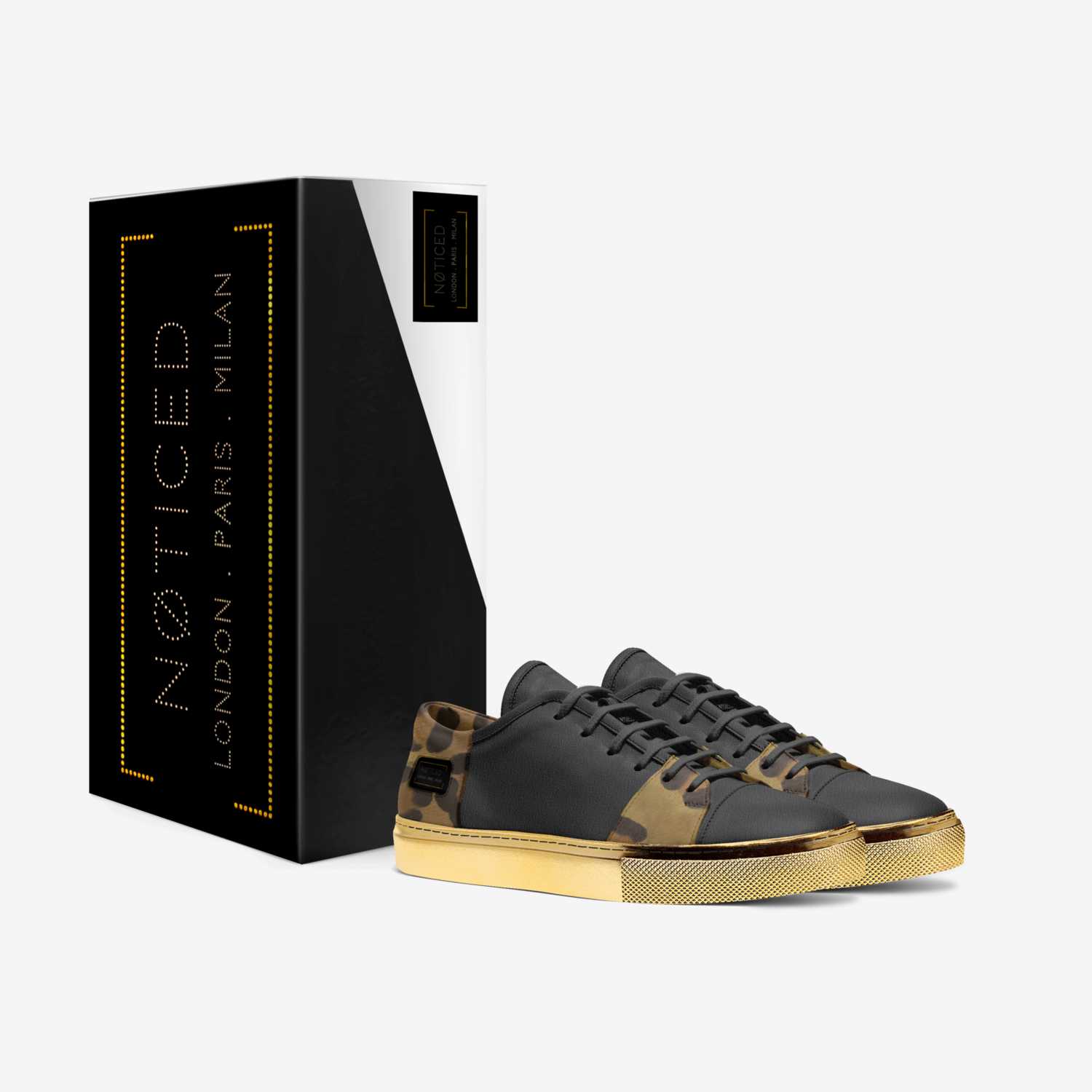 Ntcd3 custom made in Italy shoes by Bo Otudeko | Box view