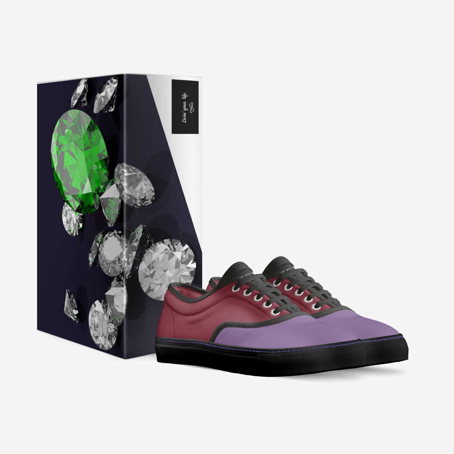 Livin’ your  life  custom made in Italy shoes by Tyeshia Alexander | Box view