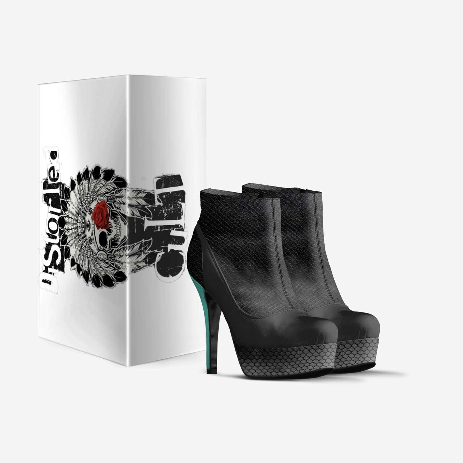Distorted Cult custom made in Italy shoes by Moonshyne Brown | Box view