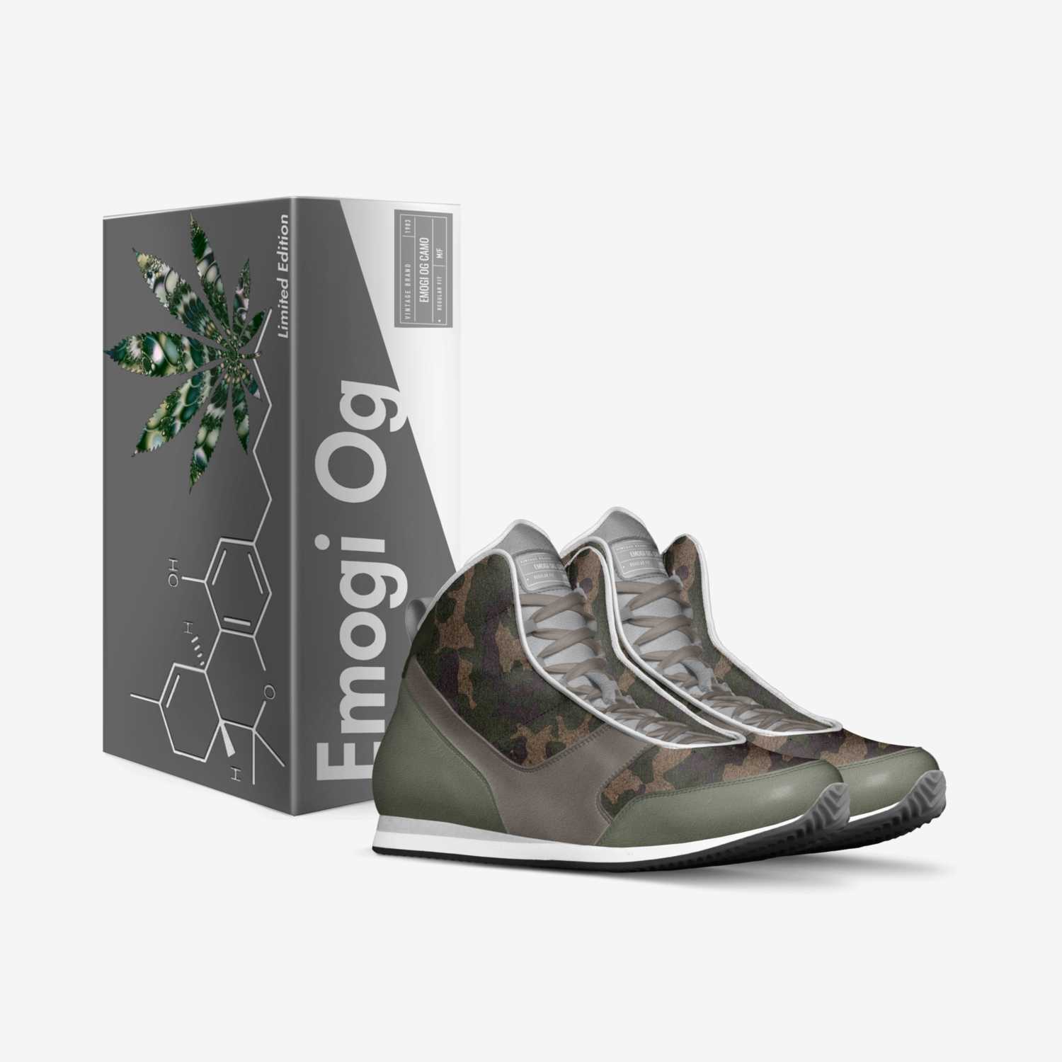 Emogi Og Camo custom made in Italy shoes by Jennifer Hollywood | Box view