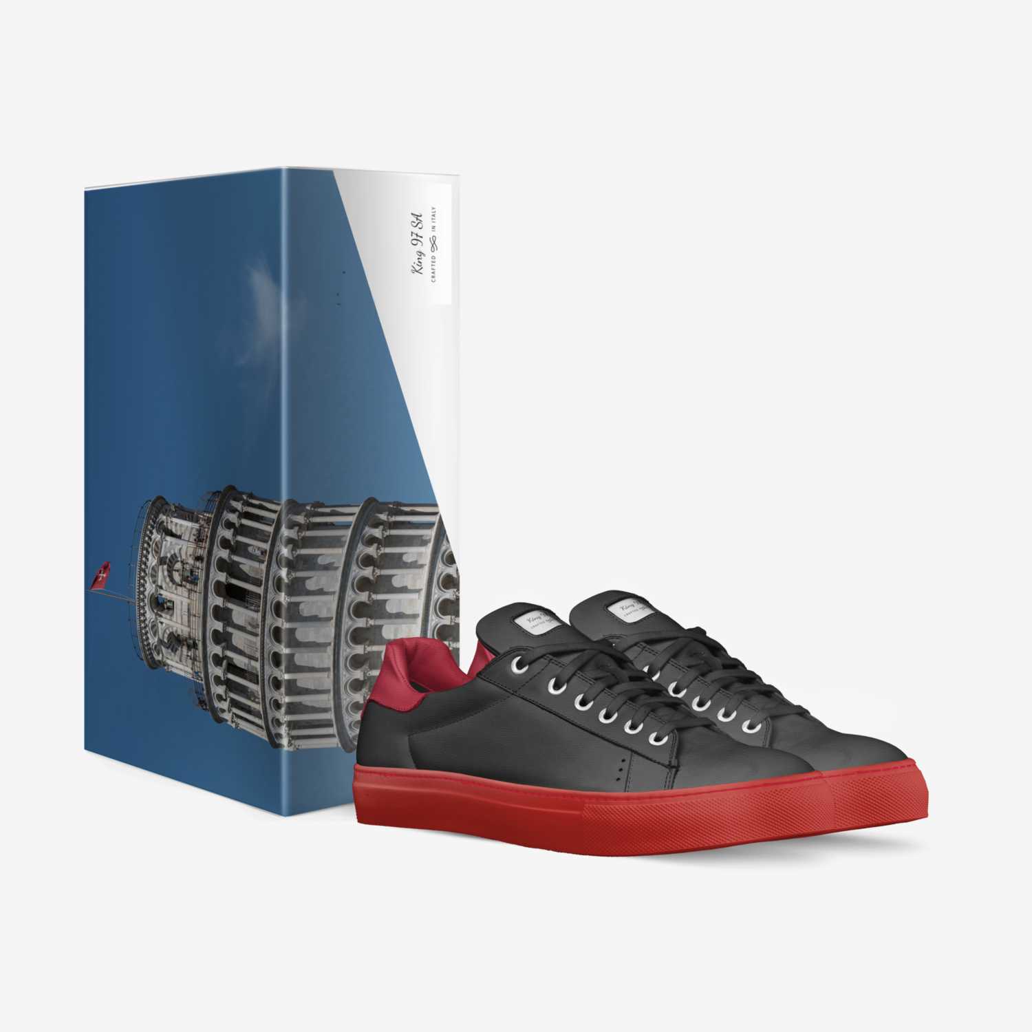 King 97  custom made in Italy shoes by Nkosi Mnguni | Box view