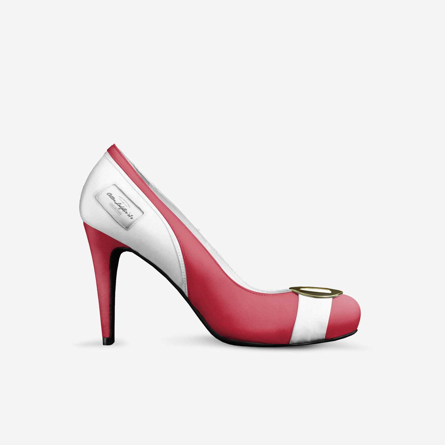 Cotton LadyAir's1s custom made in Italy shoes by Alonzo Dewayne Marshall | Side view