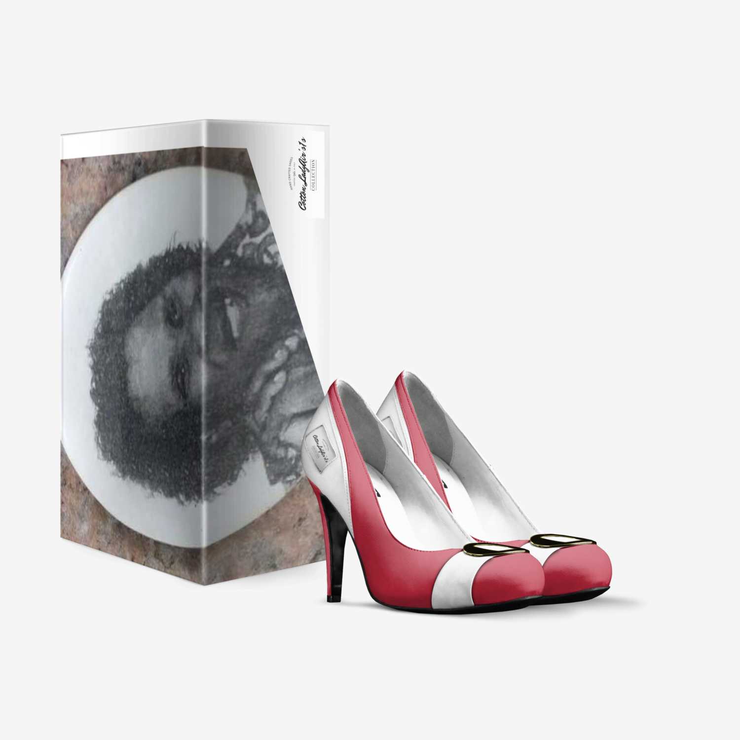 Cotton LadyAir's1s custom made in Italy shoes by Alonzo Dewayne Marshall | Box view