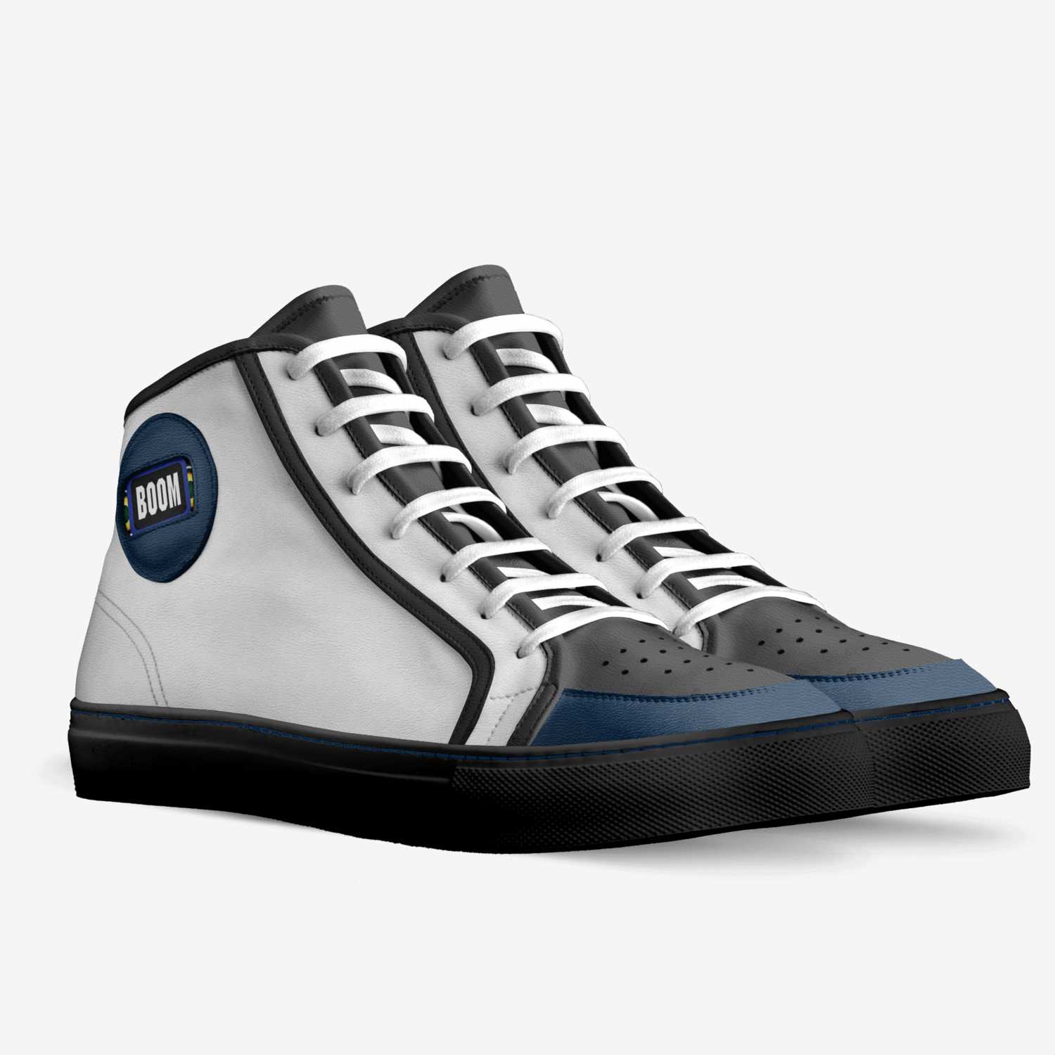 Boomsquadprodz custom made in Italy shoes by Terence Channer | Double view