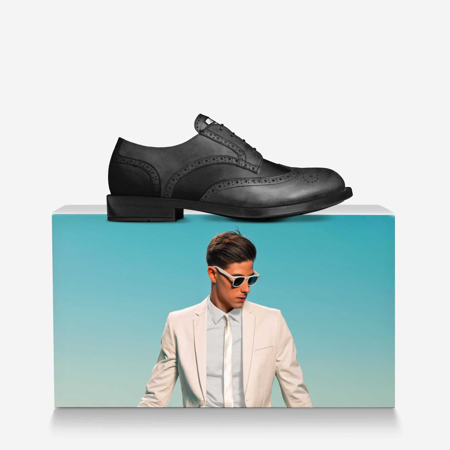 AC MEN custom made in Italy shoes by Km Brand | Over box view