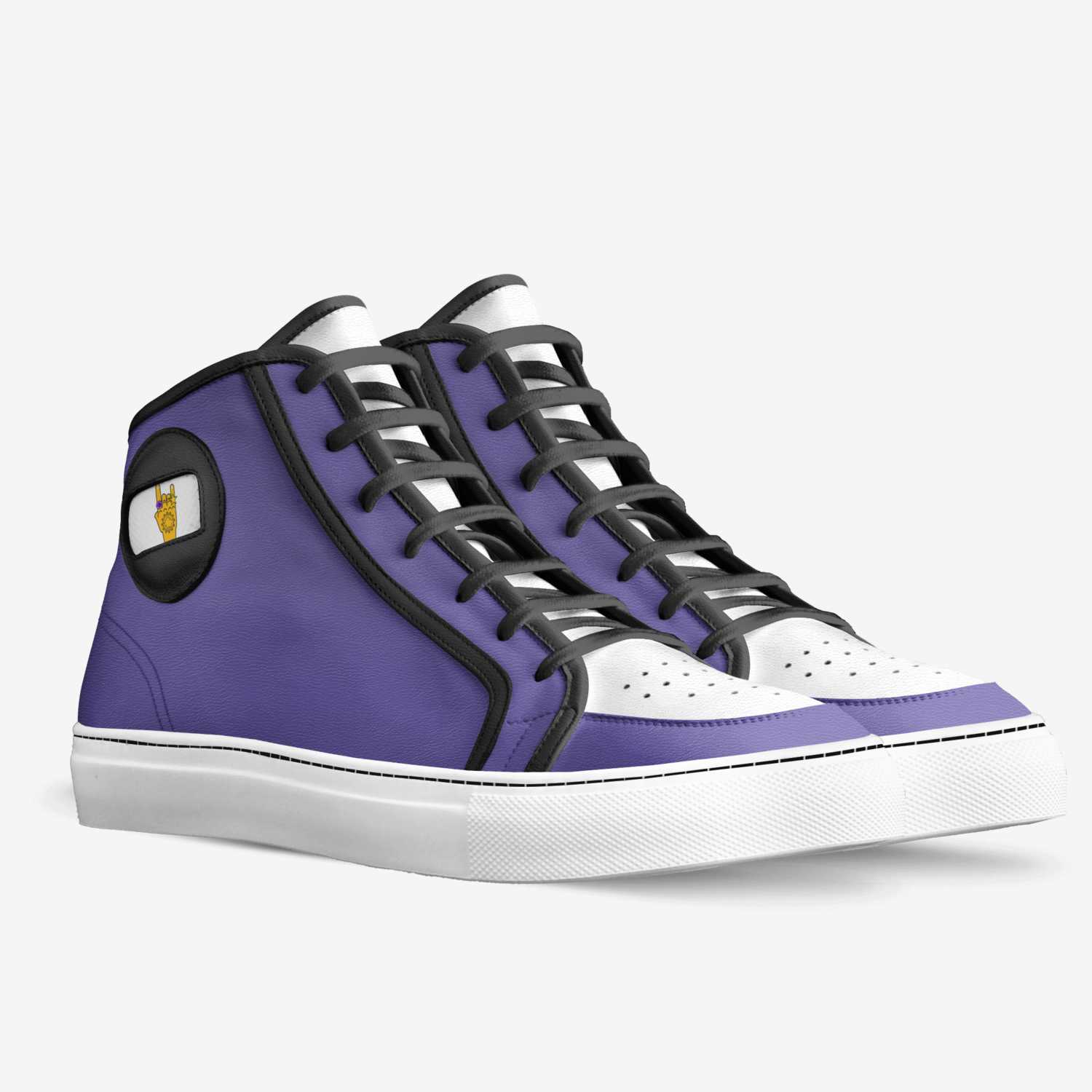 Amethyst Rockstars custom made in Italy shoes by Eugene Woody | Double view