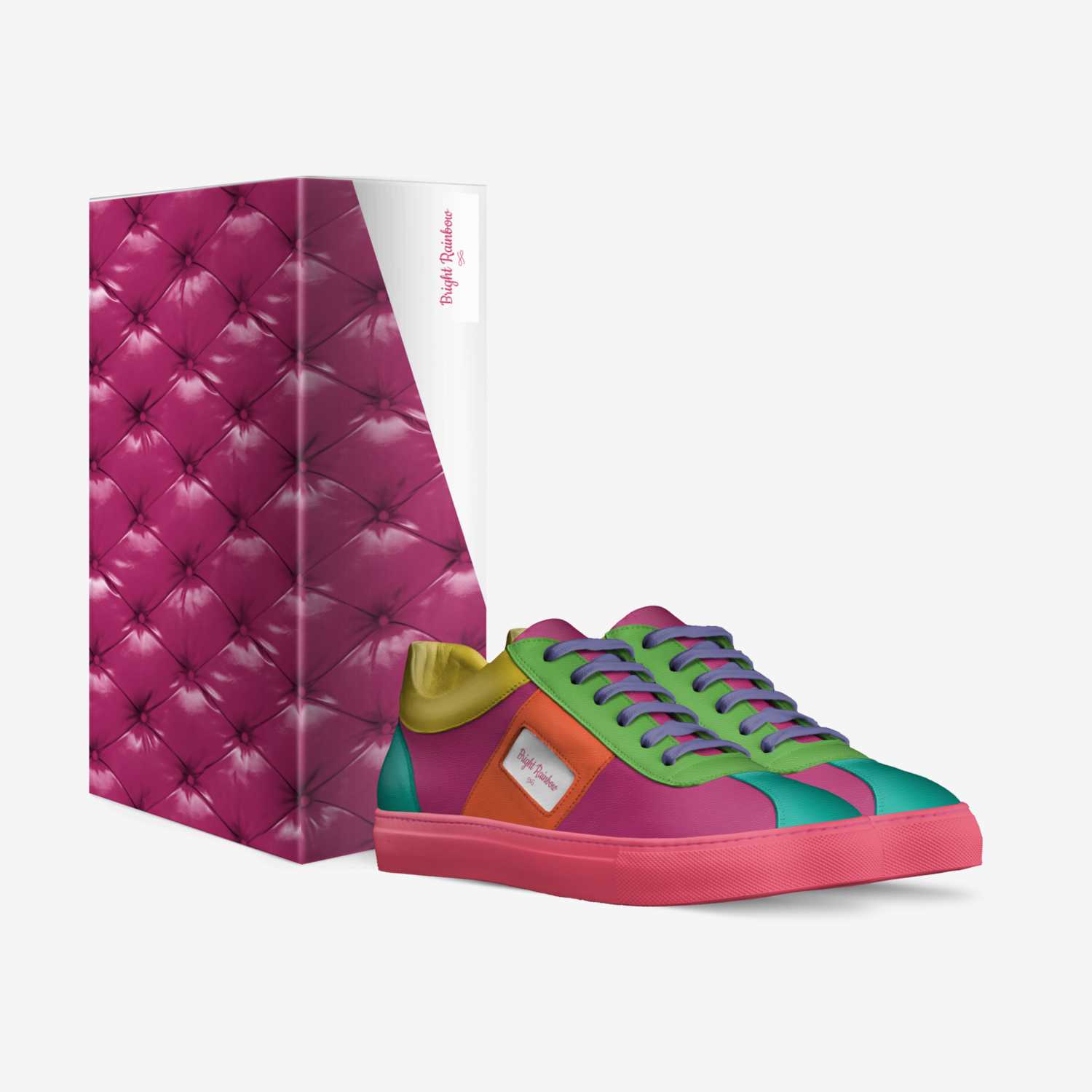 Rainbow Dash custom made in Italy shoes by Rachel Thecrazyray | Box view