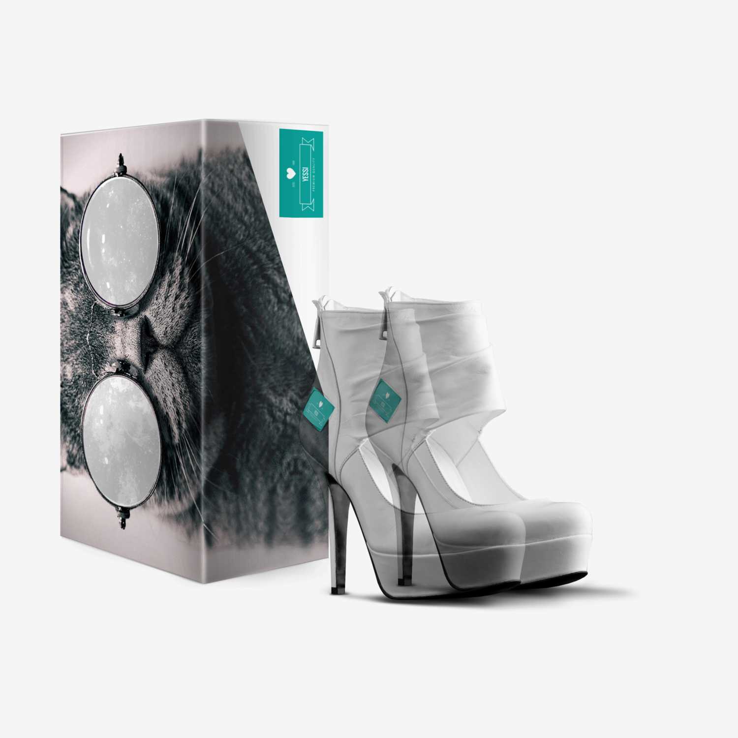 Yessi custom made in Italy shoes by Yasmin Alves | Box view