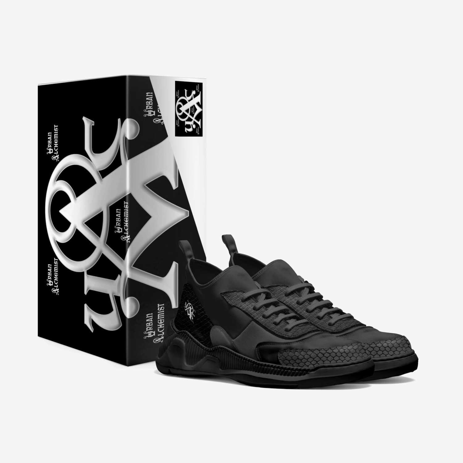 Black Thoughts custom made in Italy shoes by Urban Alchemist Clothing | Box view
