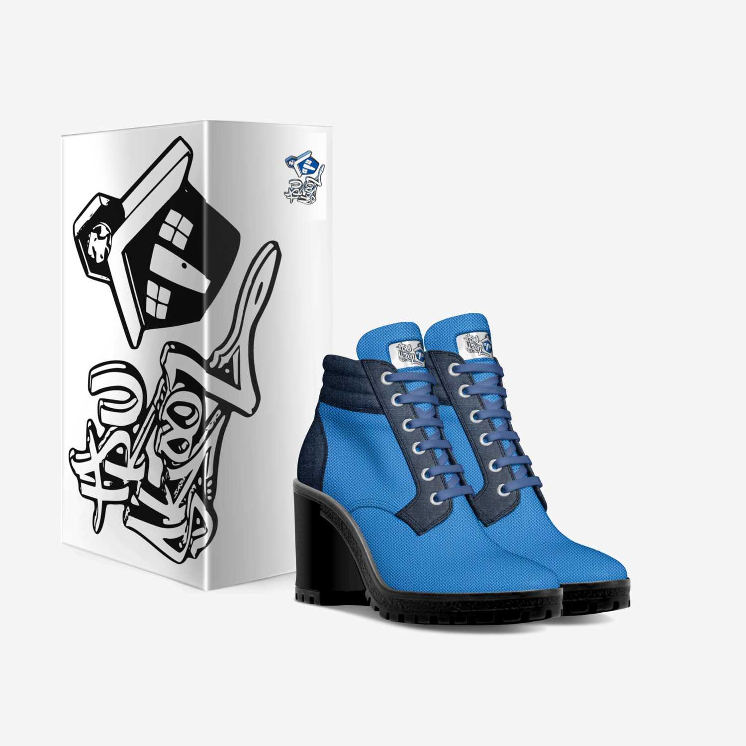 Tru-Blu custom made in Italy shoes by Tru Skool Entertainment | Box view