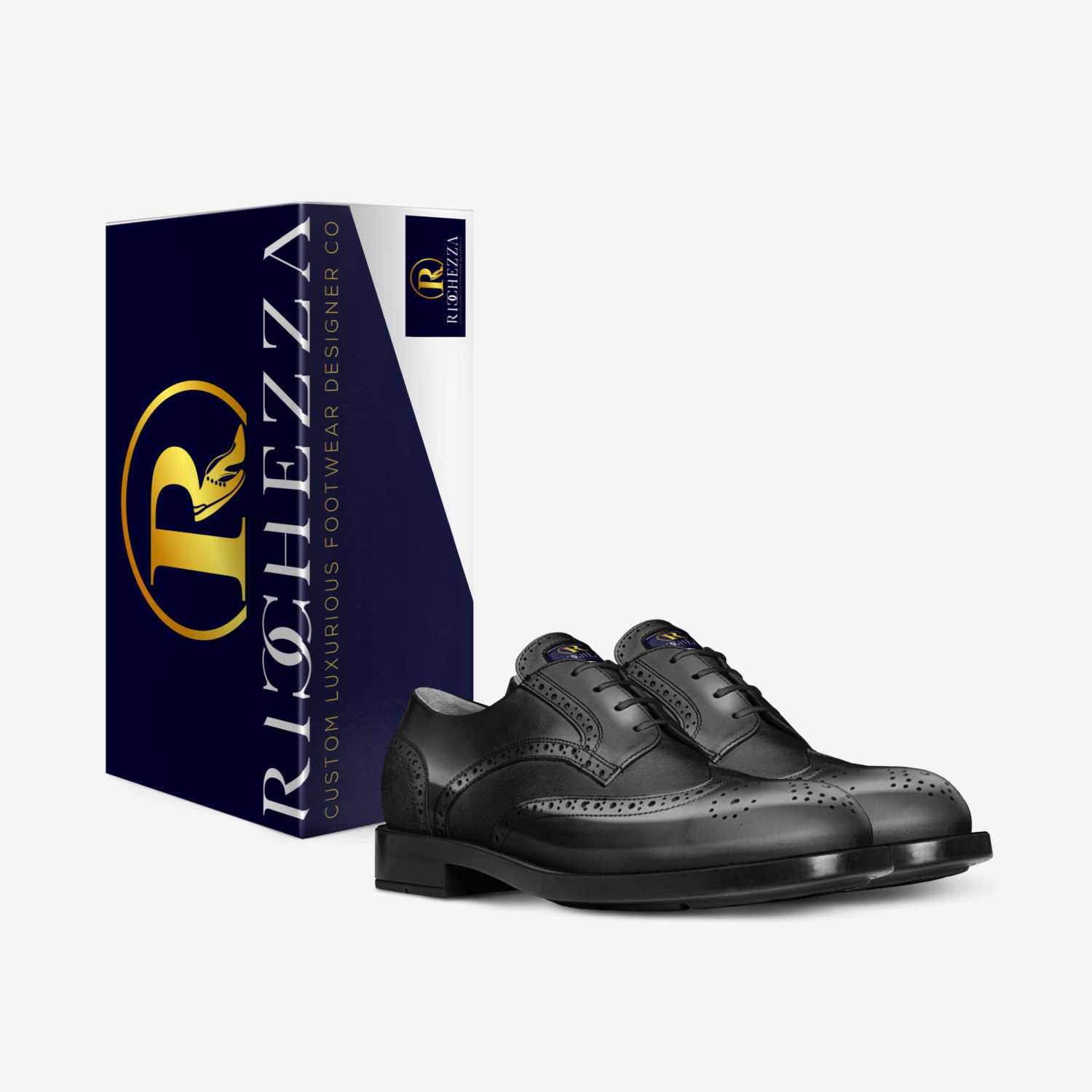 The Classic Derby custom made in Italy shoes by Ricchezza Custom Footwear Designer Co. | Box view