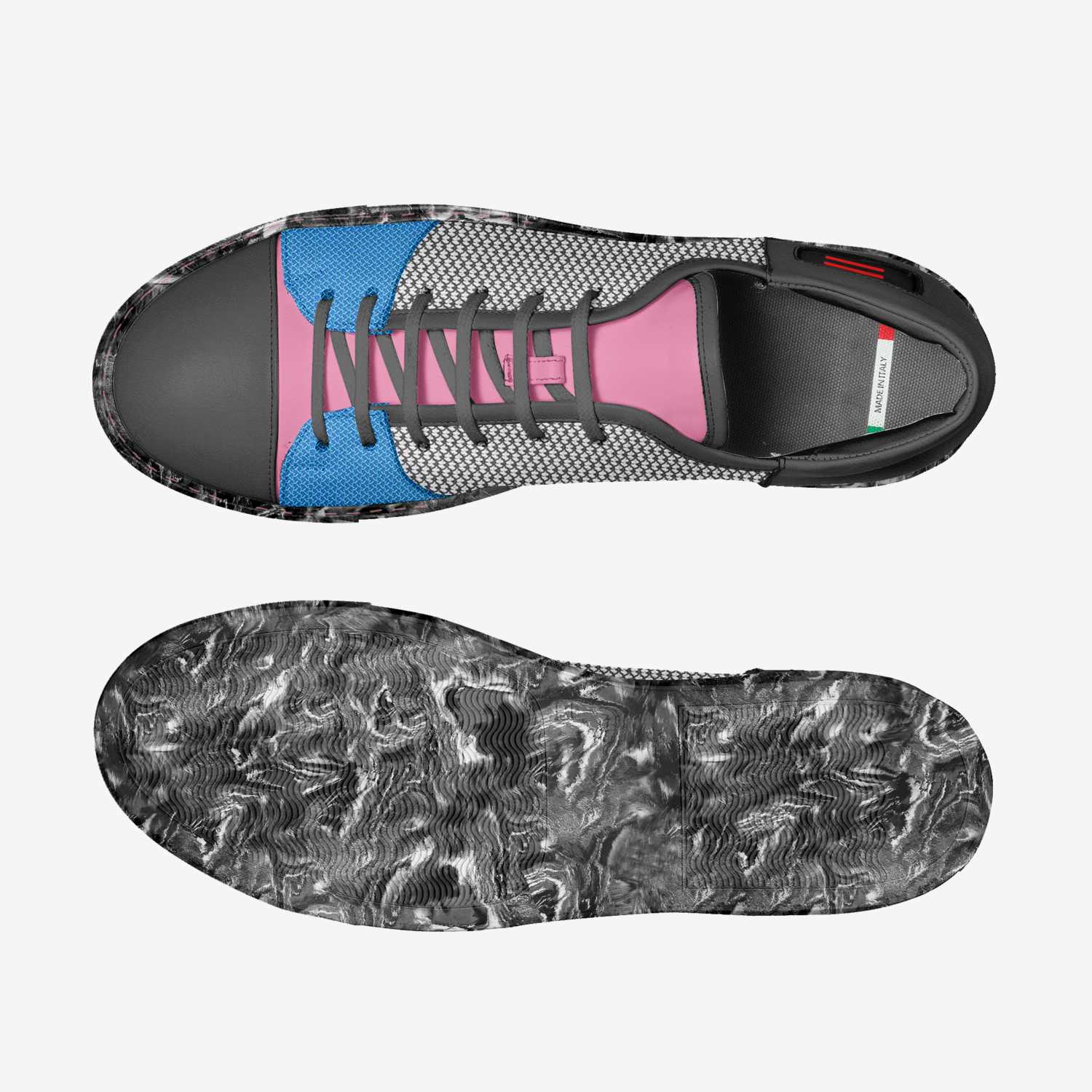 ProudAF custom made in Italy shoes by NiK Kacy Footwear | Top view