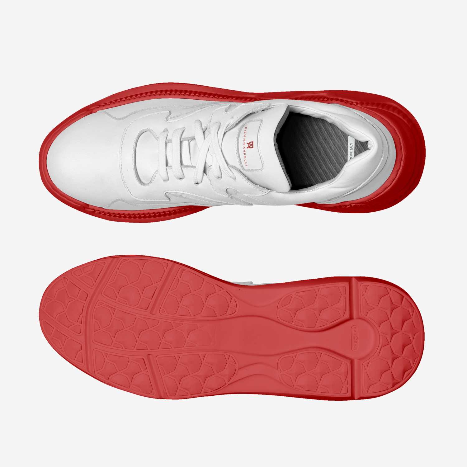 Big Steppers (R/W) custom made in Italy shoes by Dienier Anrelli | Top view