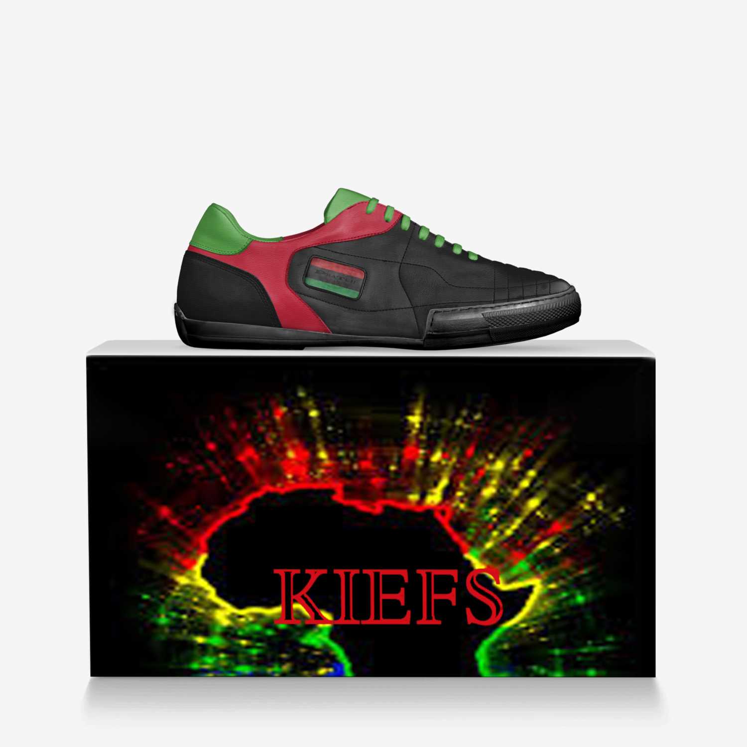 KIEFS custom made in Italy shoes by Paul Godwin | Over box view