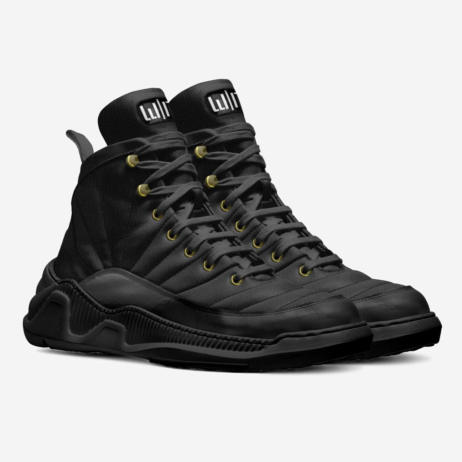 Obsidian Diamonds custom made in Italy shoes by Sidney Clayton Jr | Double view