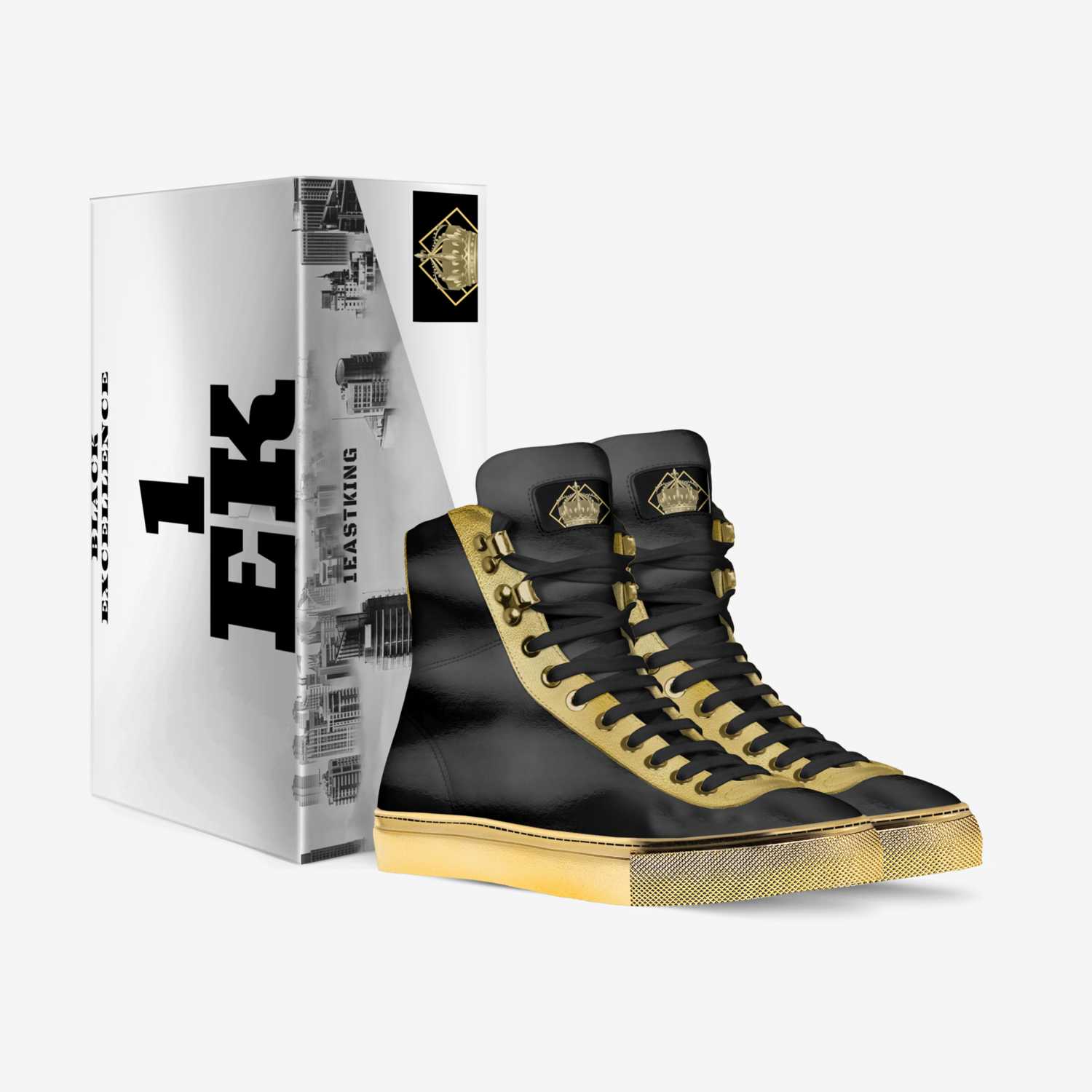 1EK Royalty custom made in Italy shoes by Darius English | Box view