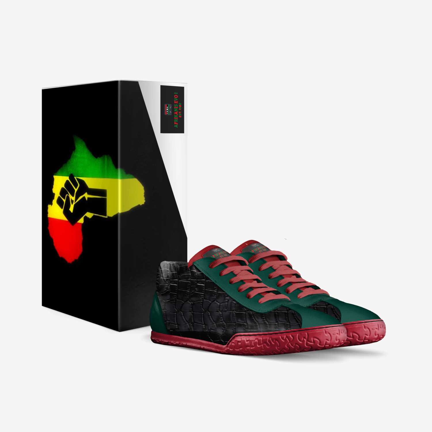 Afrikanis Evo I Lo custom made in Italy shoes by Franswa Andre | Box view