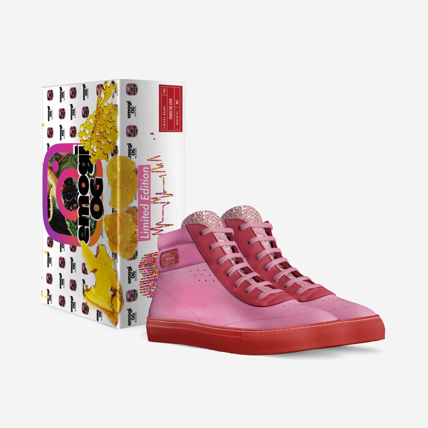 Emogi Og Love custom made in Italy shoes by Jennifer Hollywood | Box view