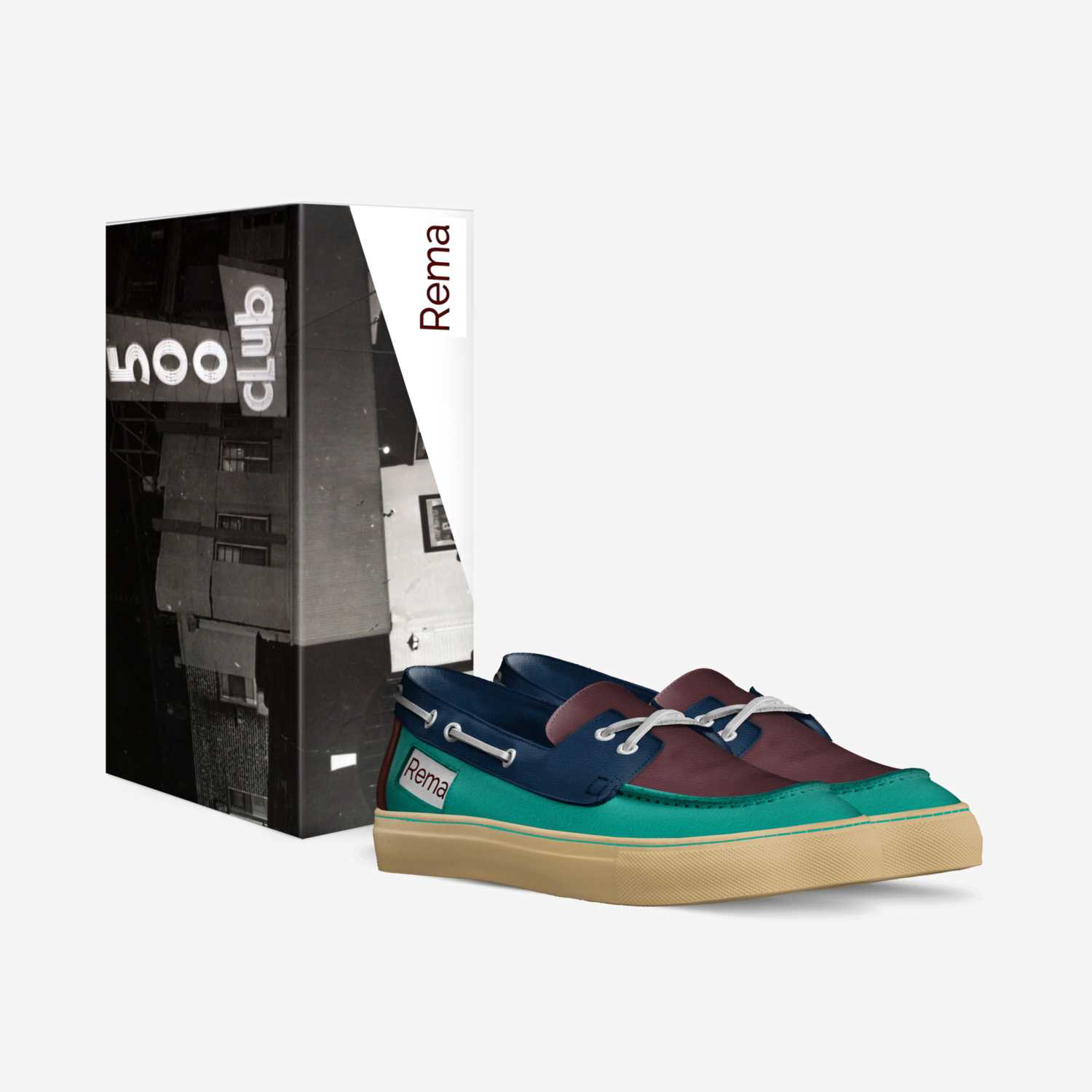 Rema custom made in Italy shoes by Gabriel Jarema | Box view