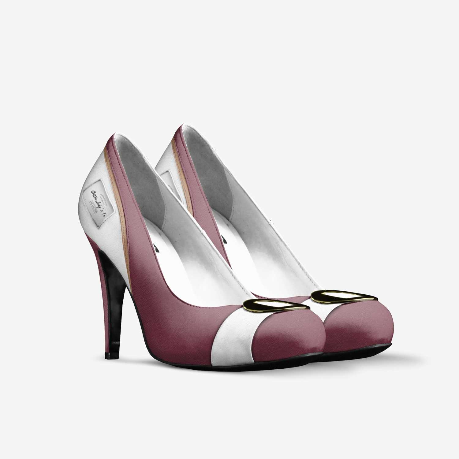 Cotton Lady 's  1s custom made in Italy shoes by Alonzo Dewayne Marshall | Double view