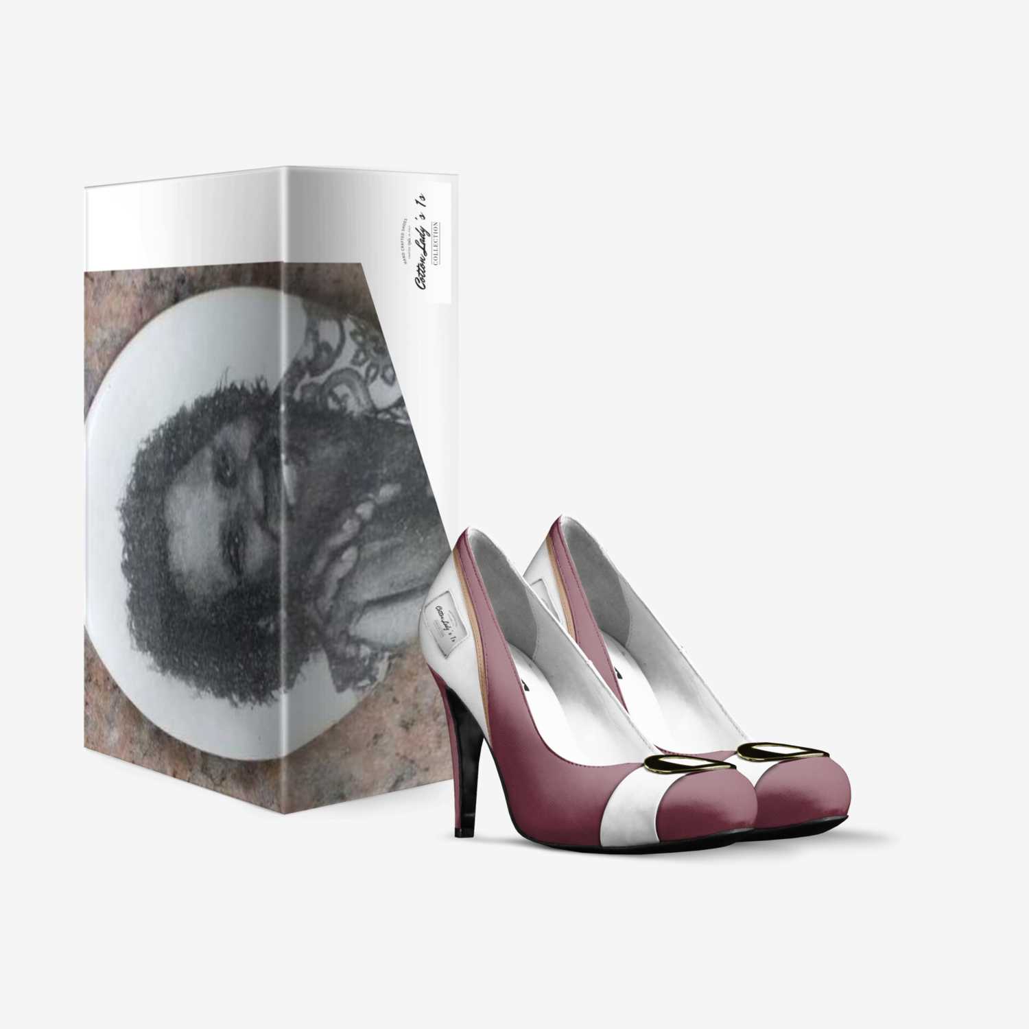 Cotton Lady 's  1s custom made in Italy shoes by Alonzo Dewayne Marshall | Box view