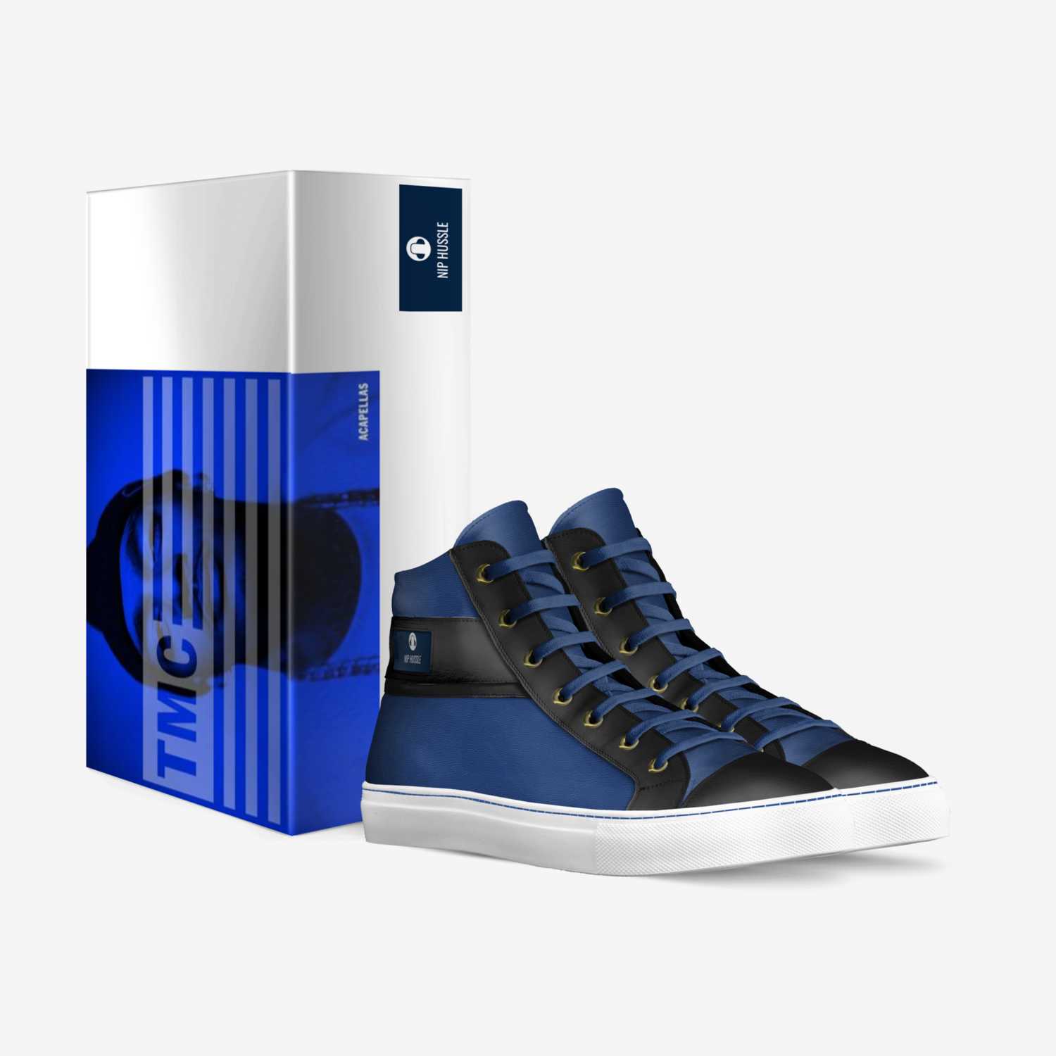 Nip Hussle custom made in Italy shoes by Roger Wesley | Box view
