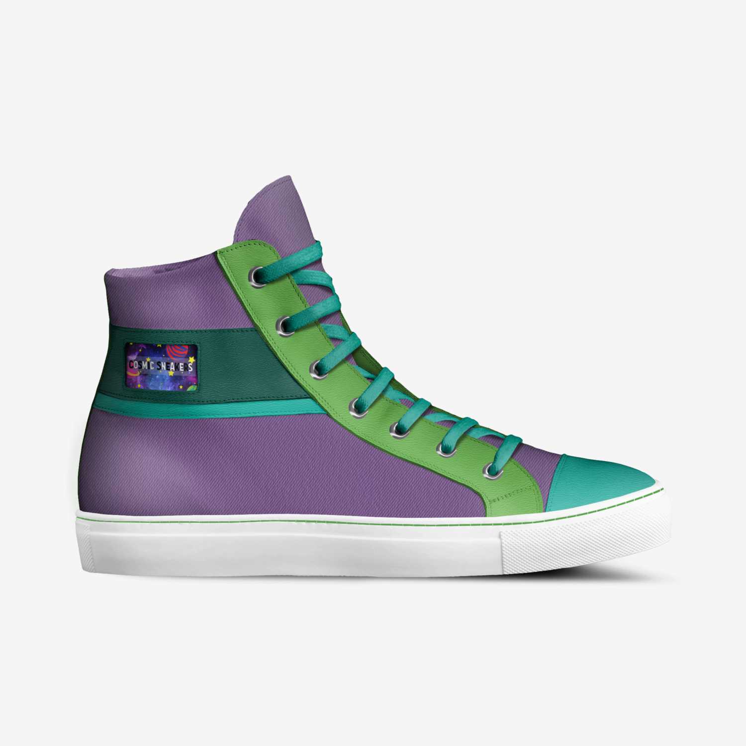 Cosmic Sneakers custom made in Italy shoes by Charley Gips | Side view