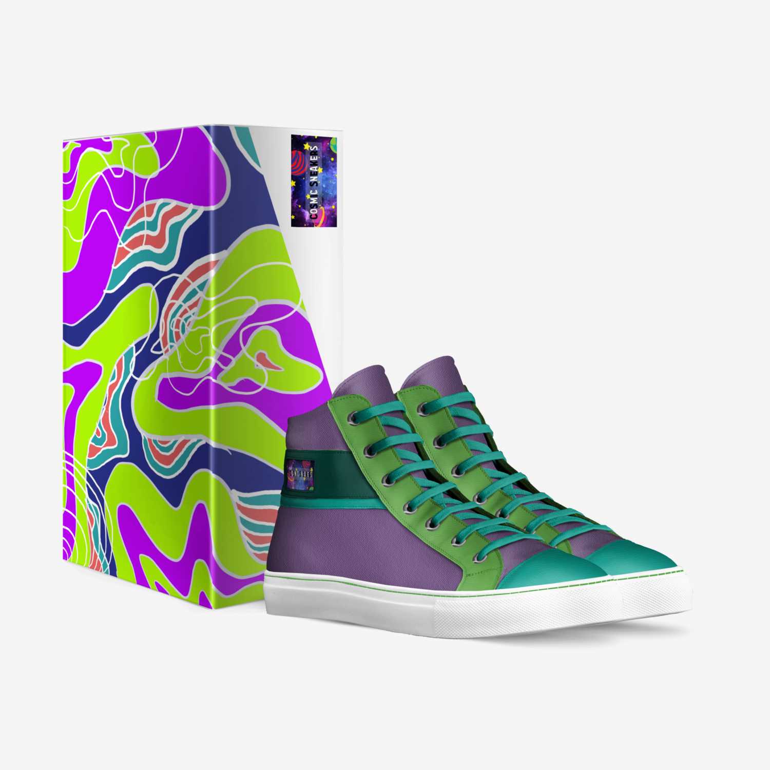 Cosmic Sneakers custom made in Italy shoes by Charley Gips | Box view