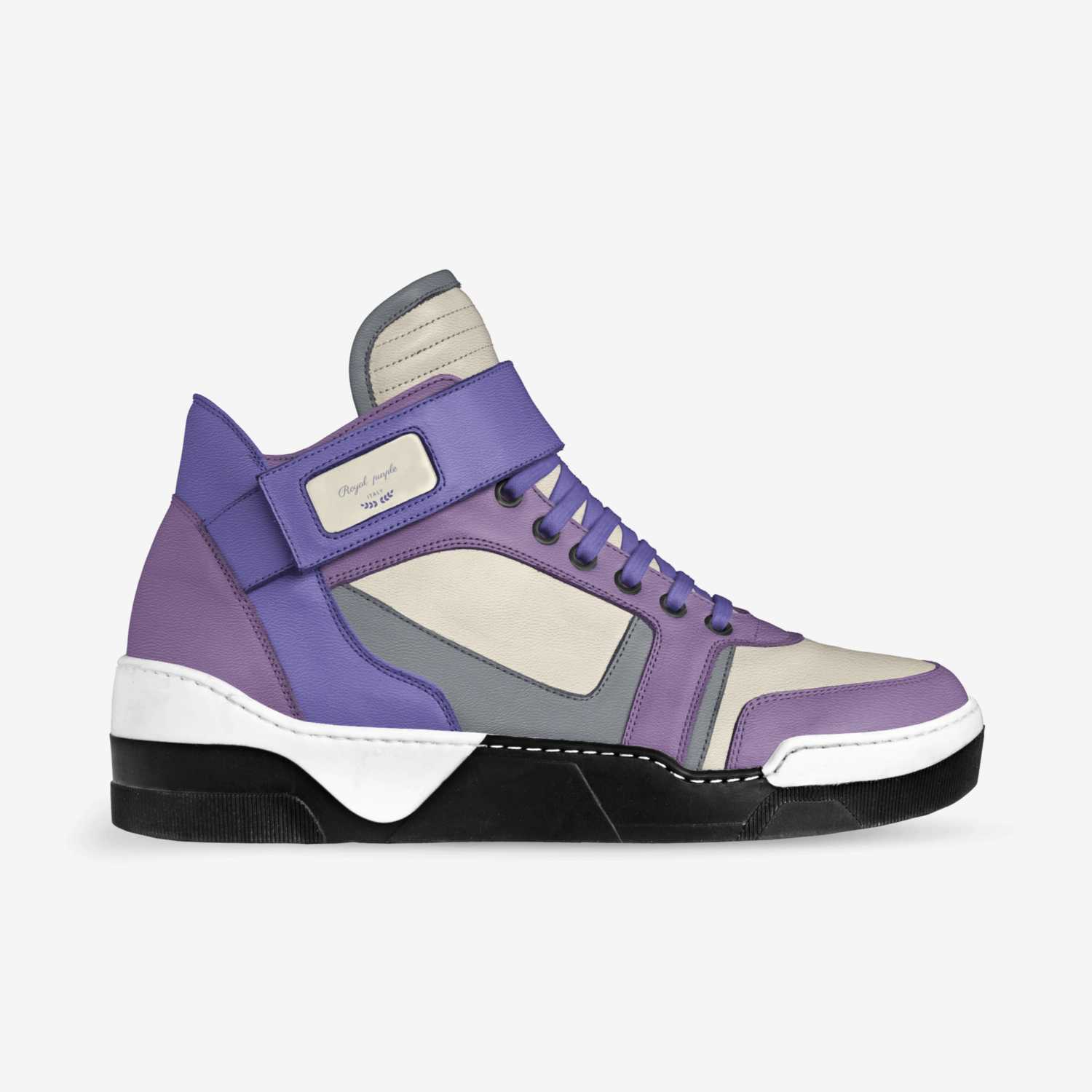 Royal  purple  custom made in Italy shoes by Renay Sterling | Side view