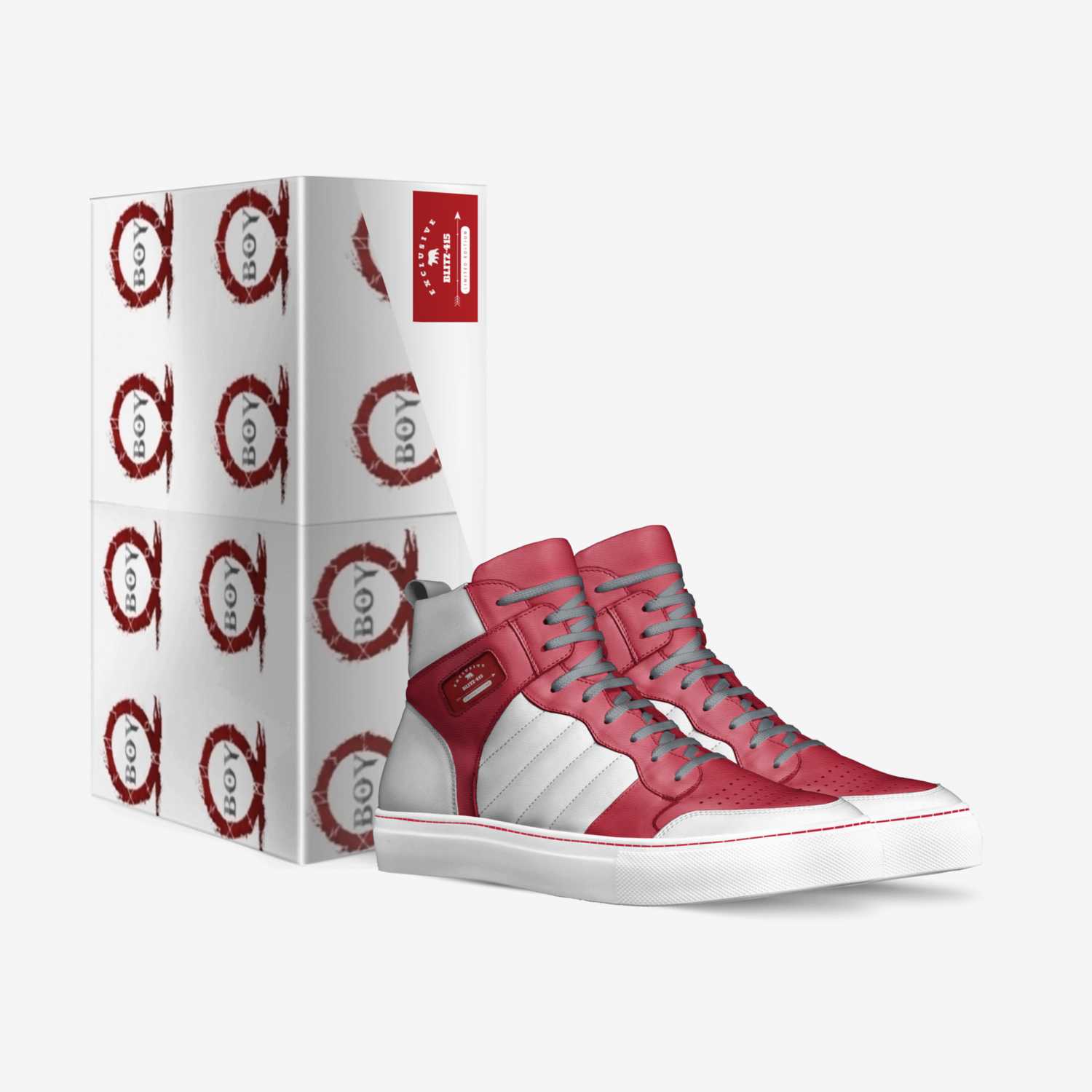 God of War custom made in Italy shoes by Jalen Henderson | Box view