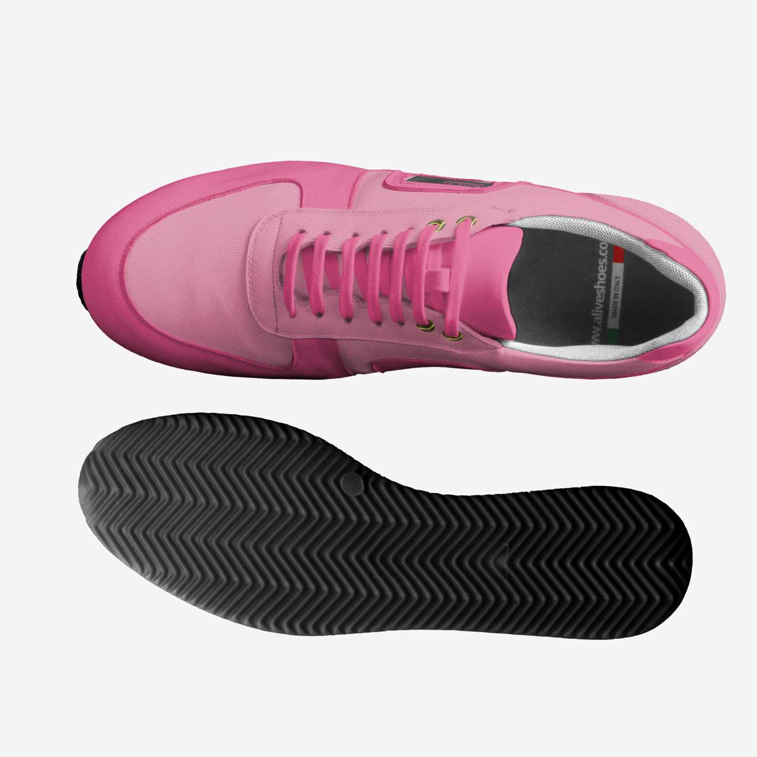 Nate 3's custom made in Italy shoes by Nate Benzon | Top view