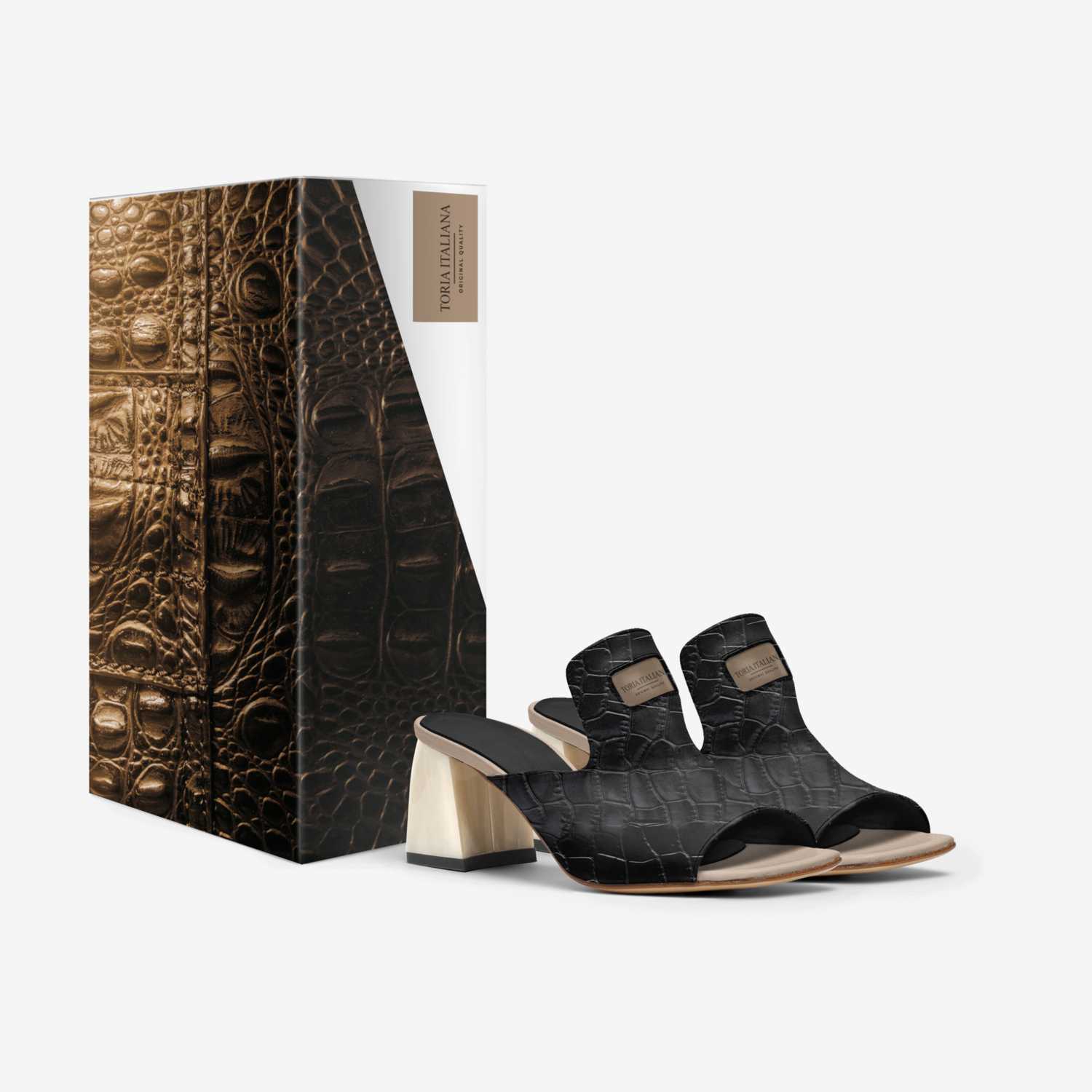 Toria Italiana custom made in Italy shoes by Victoria Coston | Box view
