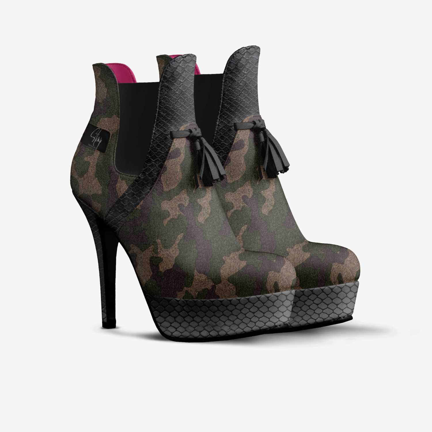 Floug'e custom made in Italy shoes by Krystal R. Mcgee | Double view