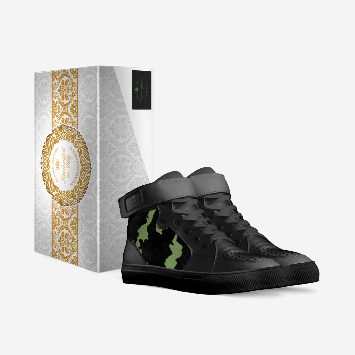 Crown Apparel custom made in Italy shoes by Eric Moore | Box view