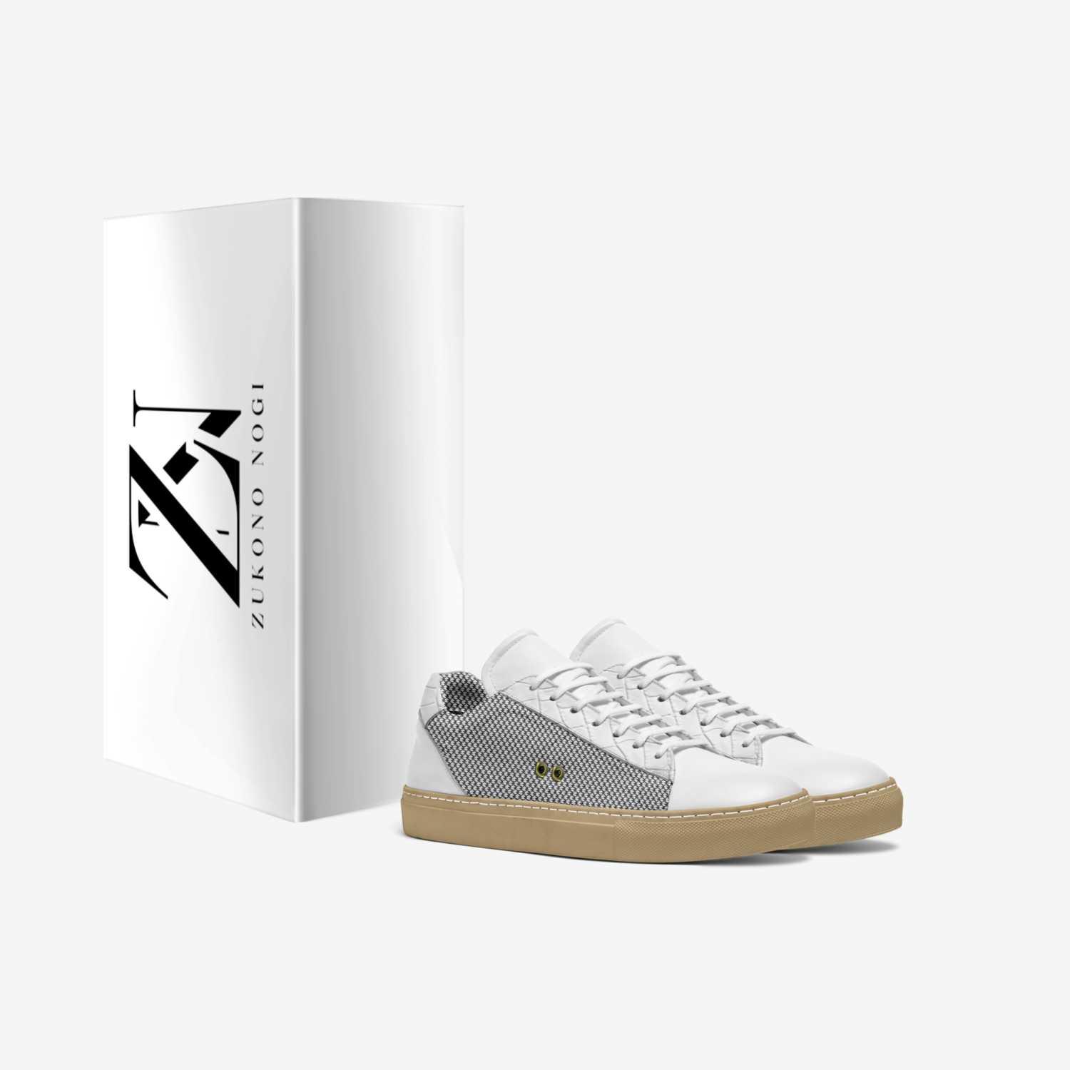 Louver (White) custom made in Italy shoes by Nwani Izu | Box view