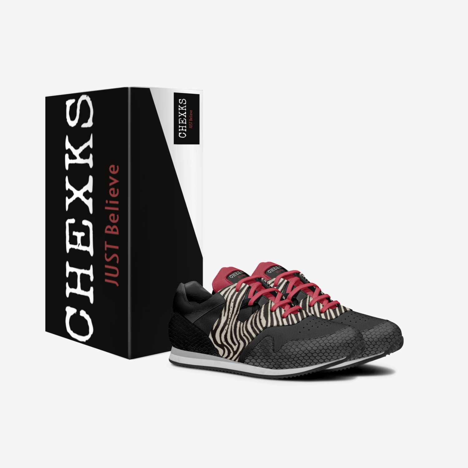 Chexks custom made in Italy shoes by Yarhonda Freeman | Box view