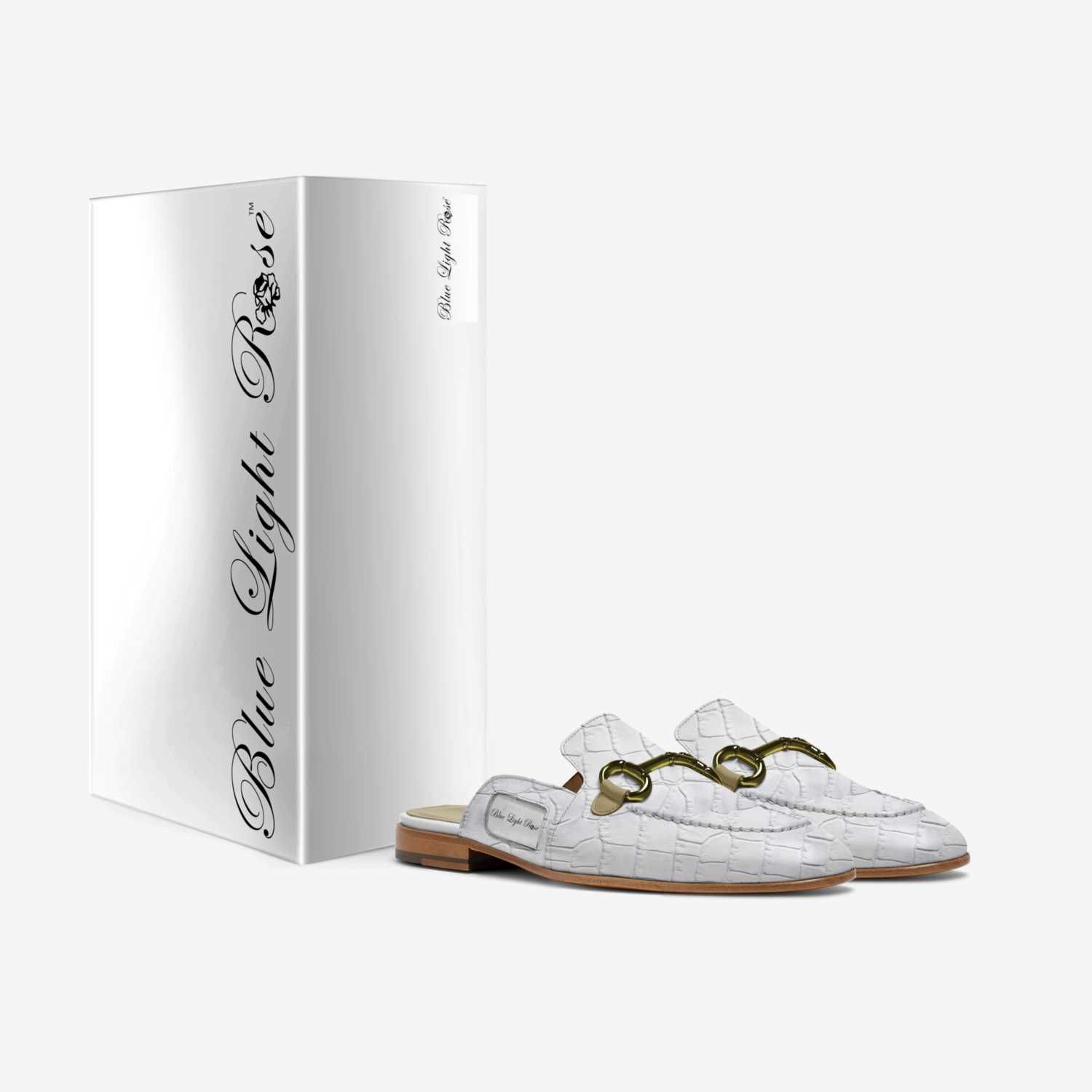 Blue Light Rose custom made in Italy shoes by Valerie Nipper | Box view