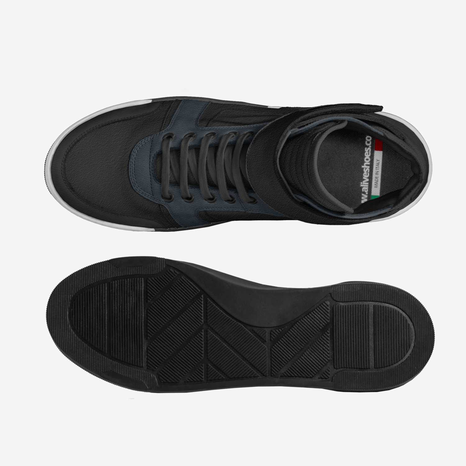 Yaa 002 custom made in Italy shoes by Axn Sadokpam | Top view