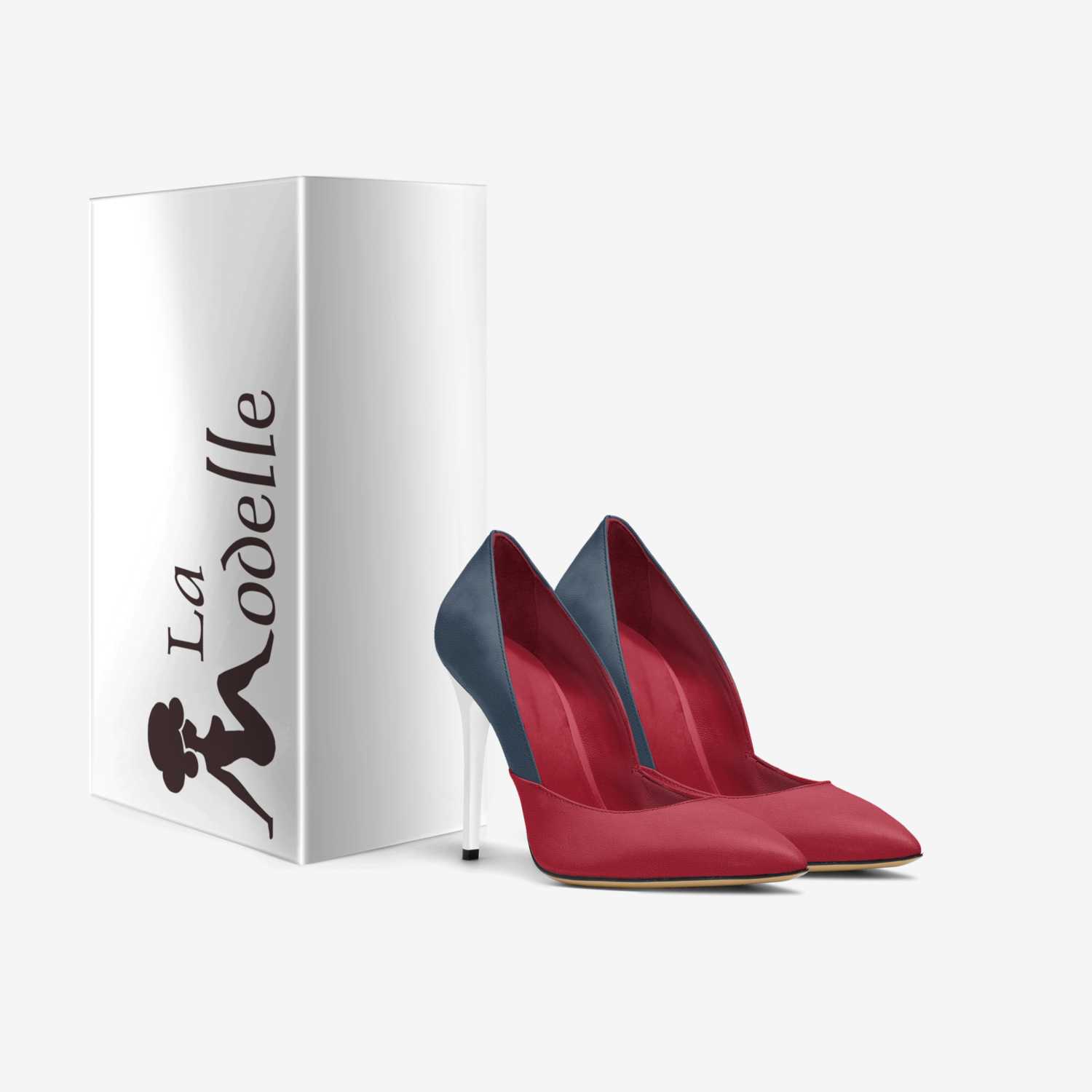 TriColor custom made in Italy shoes by La Modelle | Box view