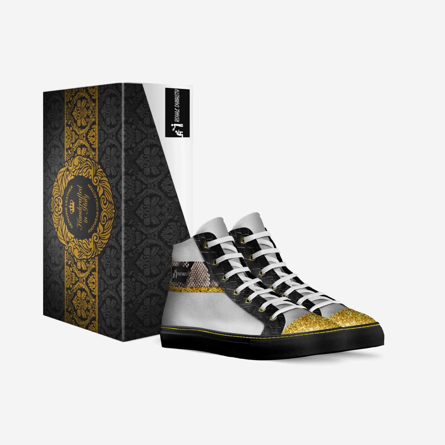 AJ ROYAL DYNASTY  custom made in Italy shoes by Jalal Randle | Box view