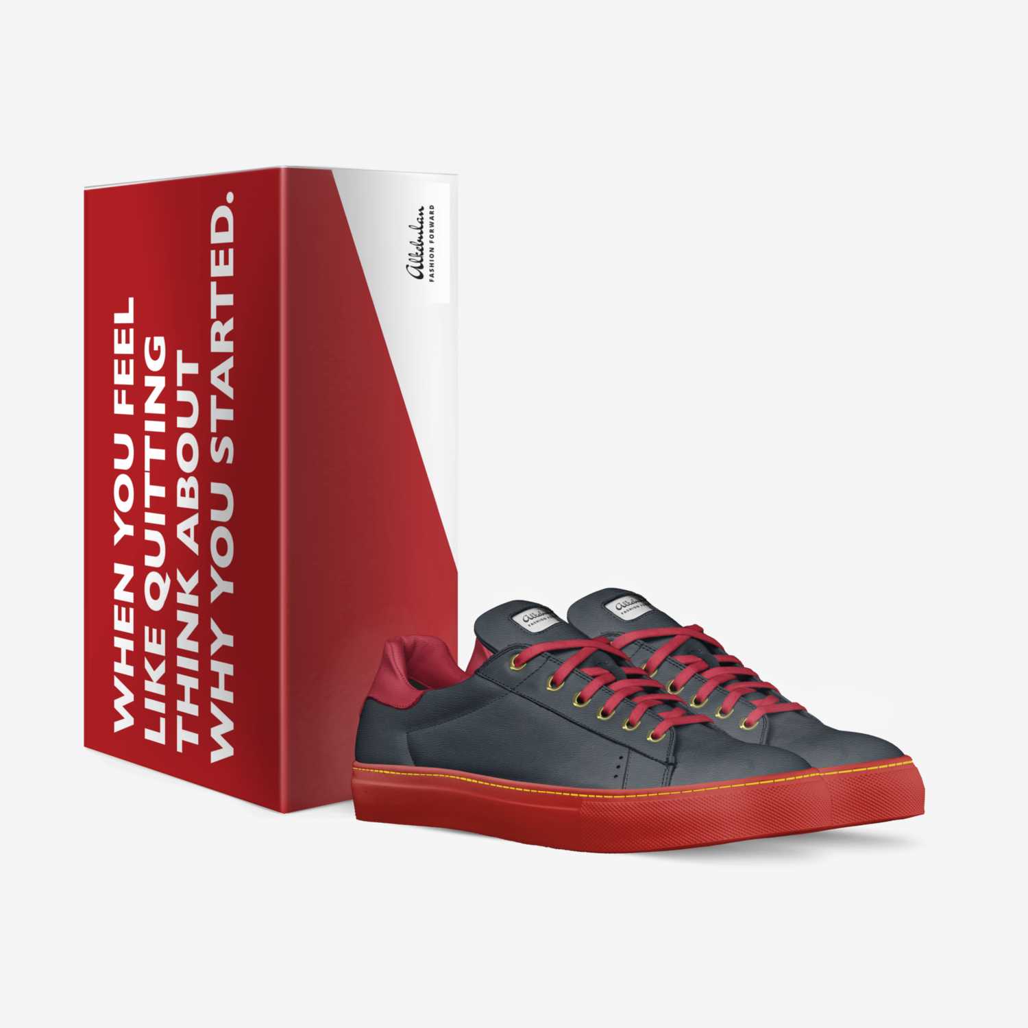 Alkebulan 6 custom made in Italy shoes by Flávio Tavares | Box view