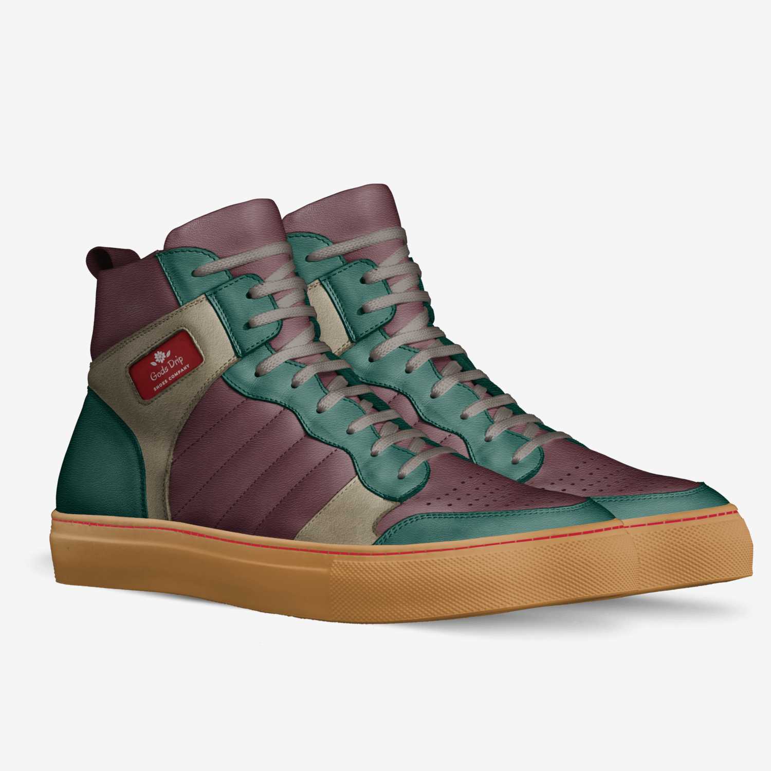 Gods Drip custom made in Italy shoes by Steven Smith | Double view