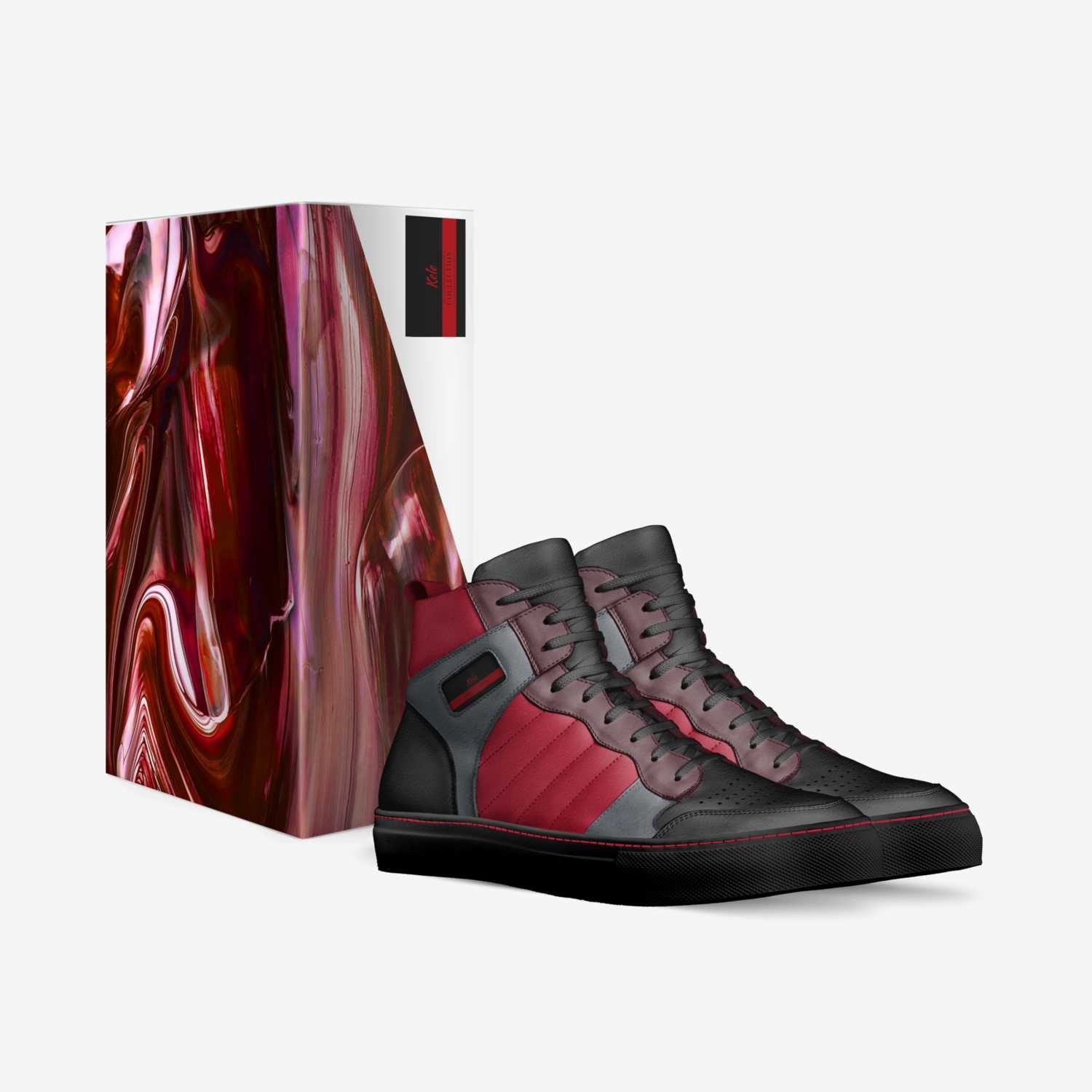 Cherry Drip custom made in Italy shoes by Kay Dyes | Box view