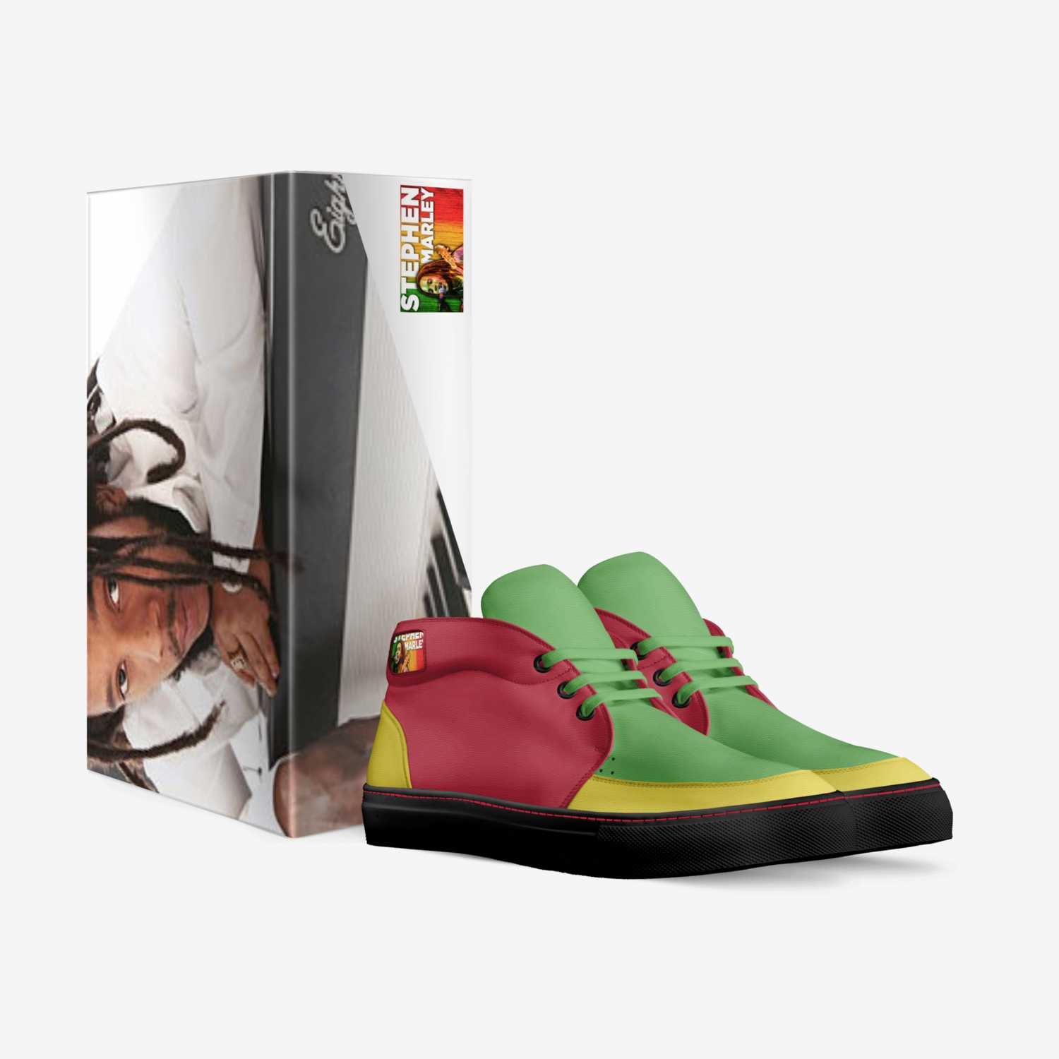 Stephen Marley  custom made in Italy shoes by Ml Harris Kixon Kixoff | Box view