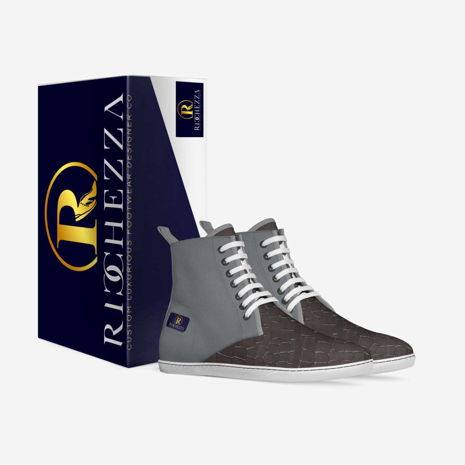 1596 custom made in Italy shoes by Ricchezza Custom Footwear Designer Co. | Box view