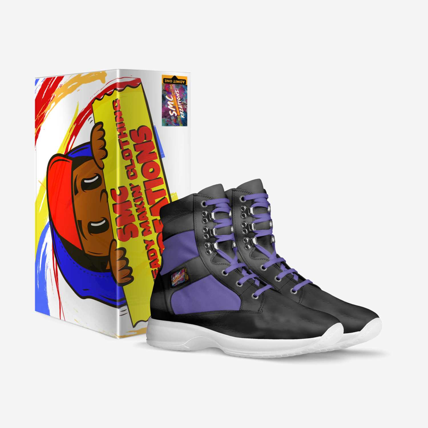 CMBT Black Panther custom made in Italy shoes by Shawn Mcnair | Box view